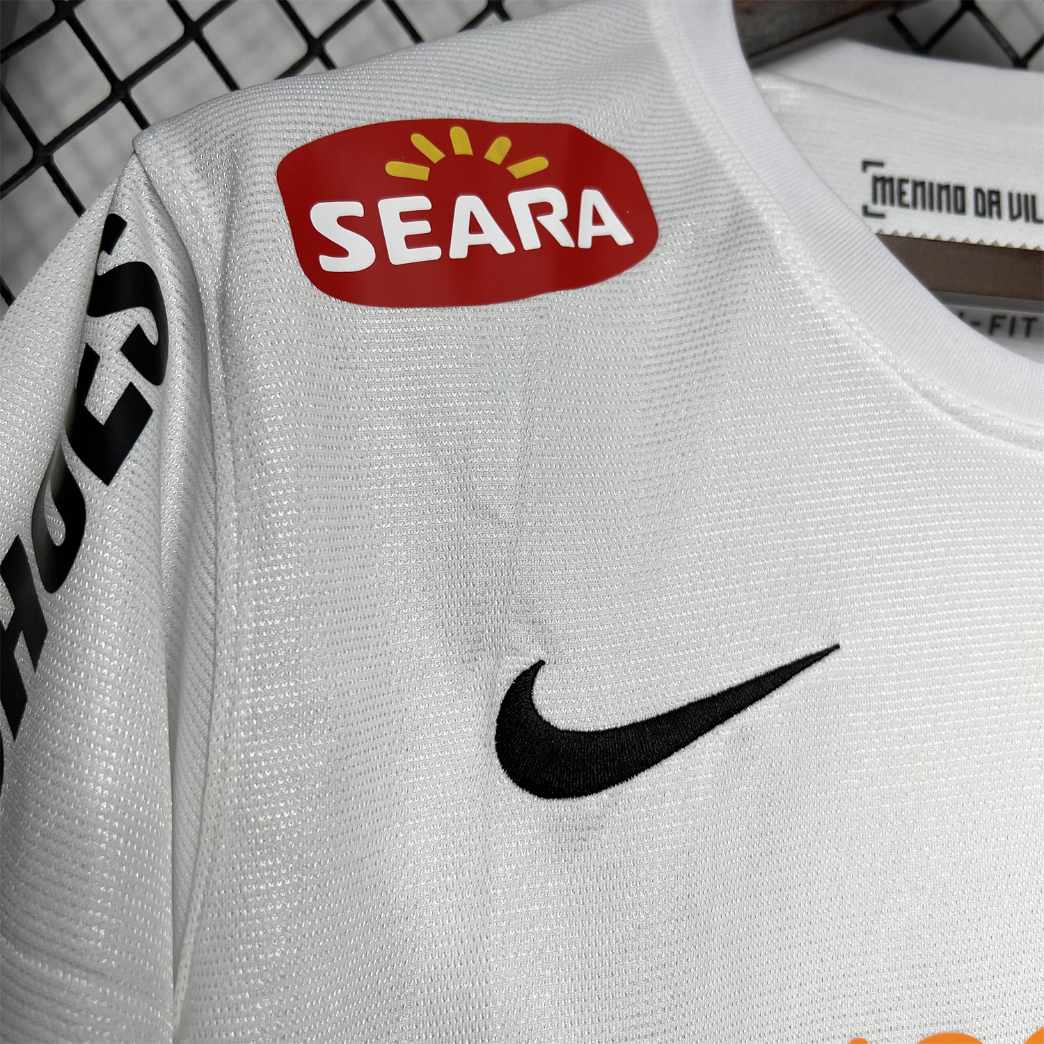AlphaJersey-Retro Santos 2012 Centennial Home Jersey with SEARA Sponsor Patch