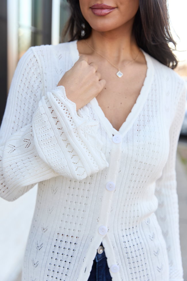 Campbell Ivory Knit Maxi Cardigan | Elegant Women's Fashion by coolavocek
