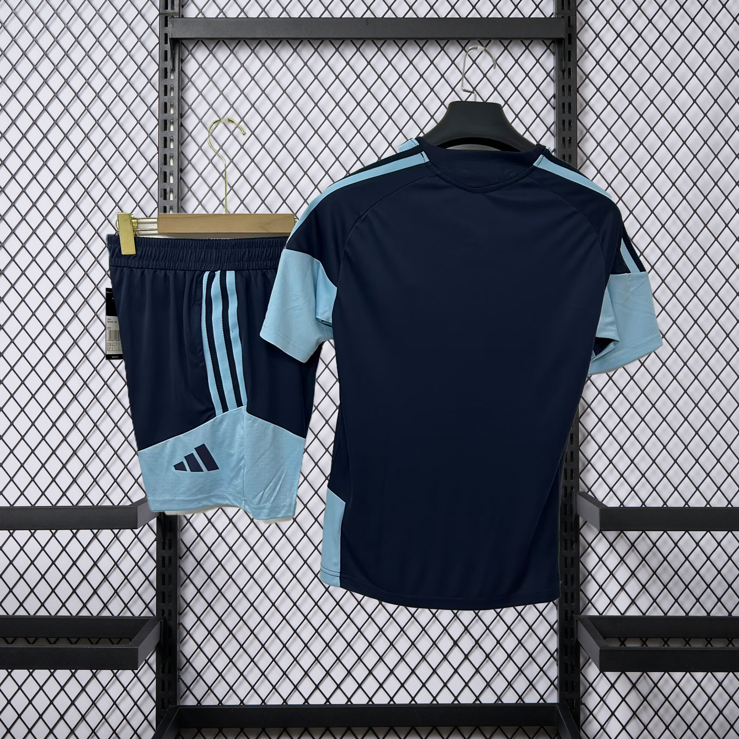 AlphaJersey-Argentina 2026 Black Pre-Match Training Kids Kit
