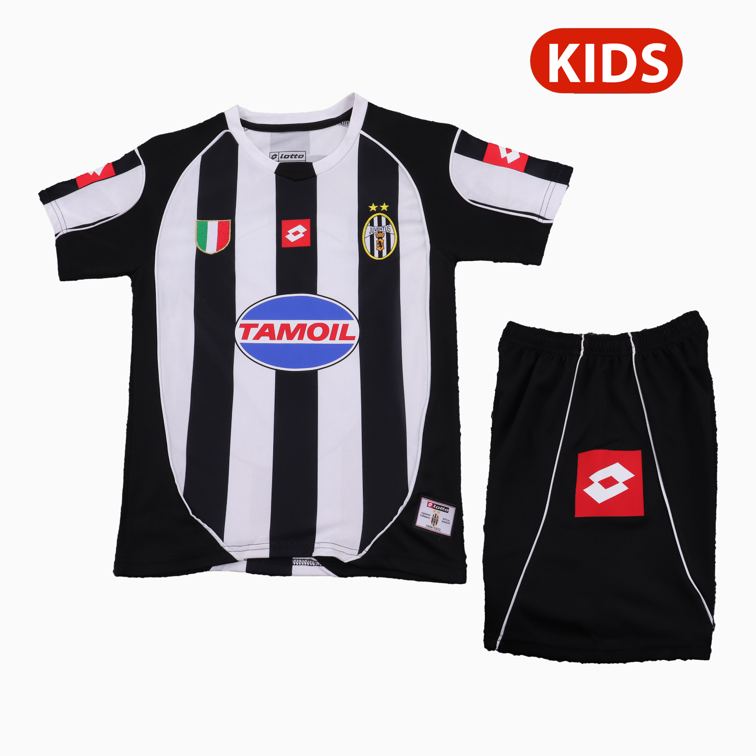 AlphaJersey-Retro Juventus 2002-03 Home Kids Kit