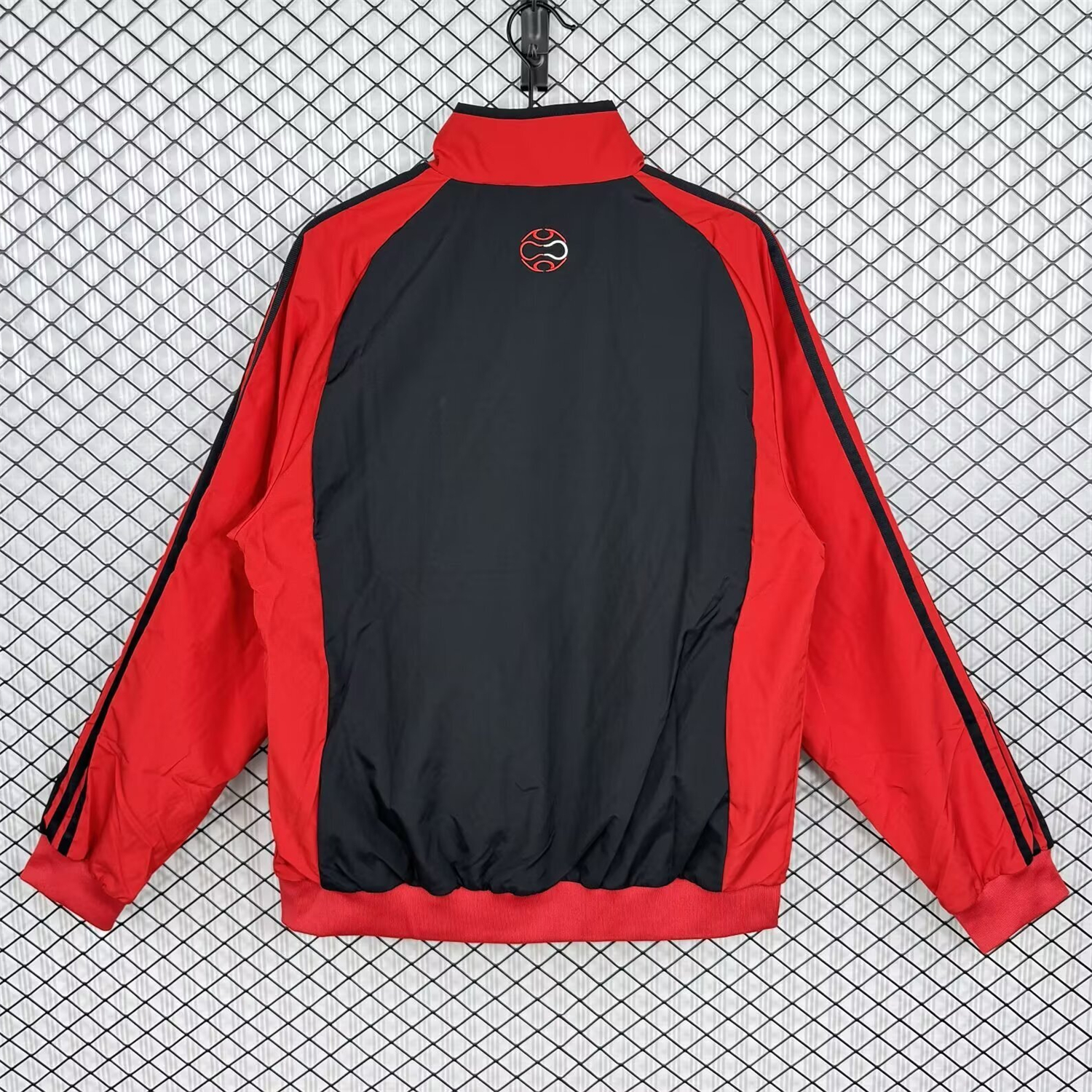 AlphaJersey-Retro AC Milan 2006-07 Home Windbreaker Jacket - Red With Black