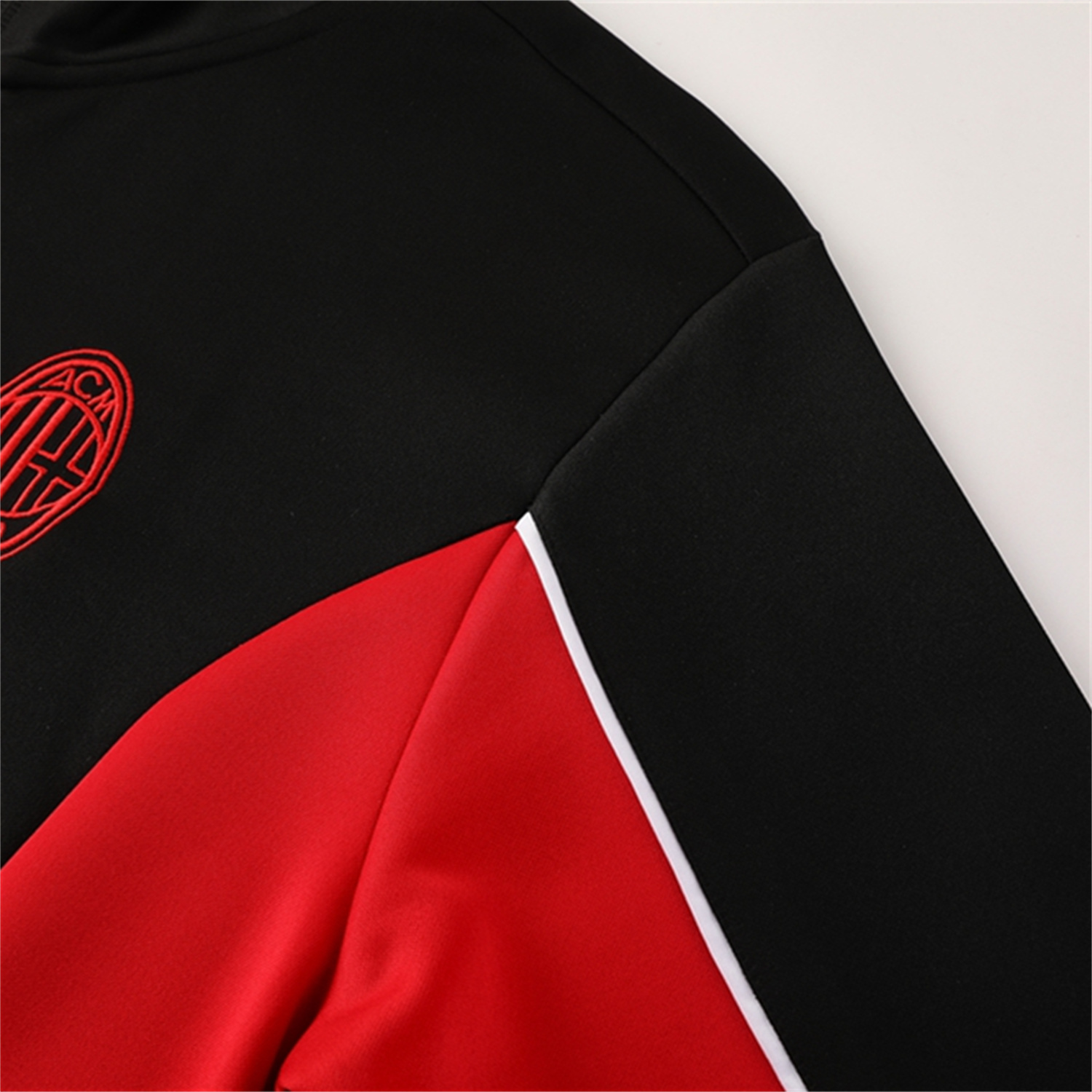 AlphaJersey-AC Milan 25-26 Jacket Training Tracksuit - Black top & Black Pants