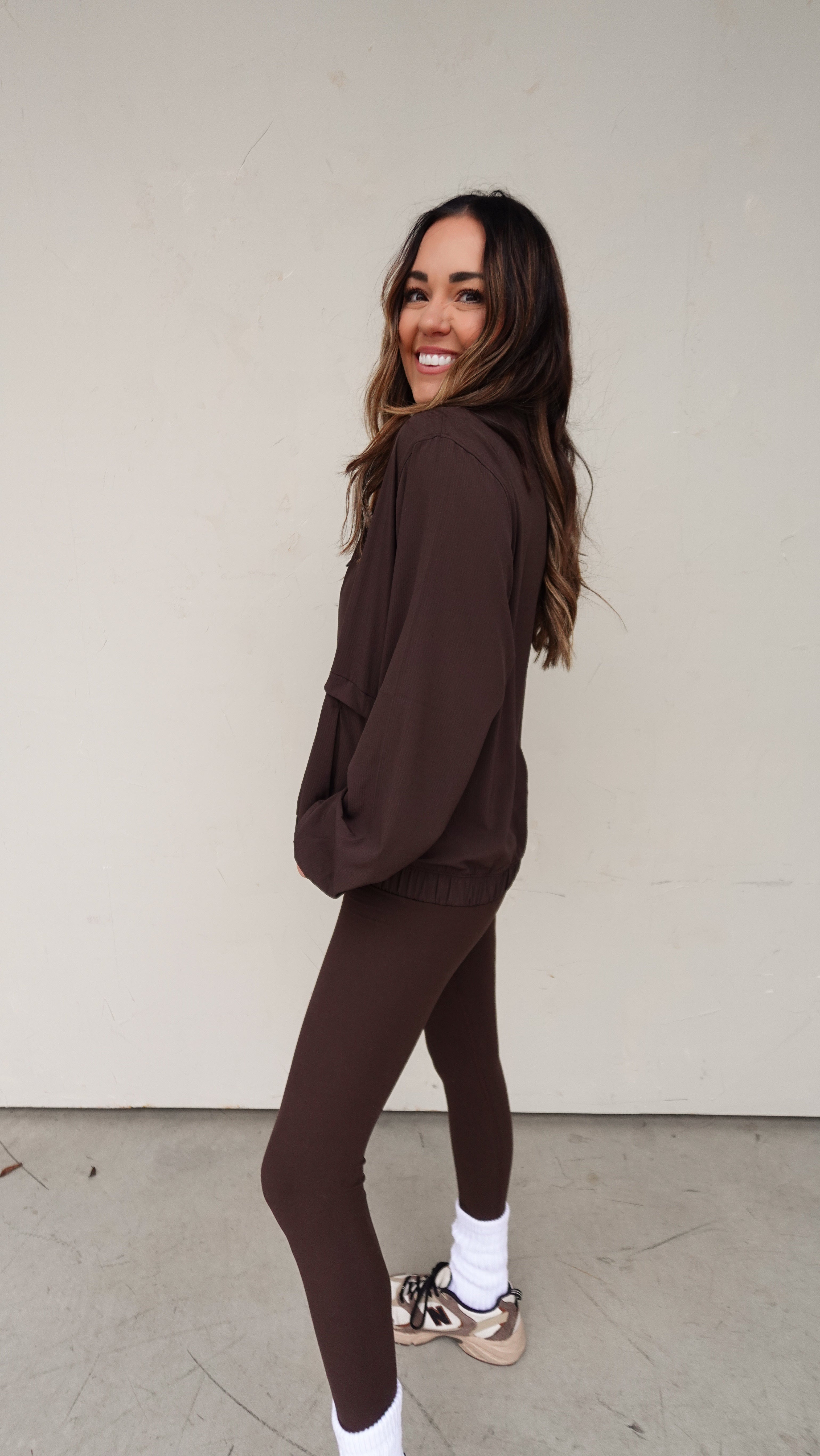 High-Waisted Buttersoft Legging - Espresso | Elegant Women's Fashion by coolavocek
