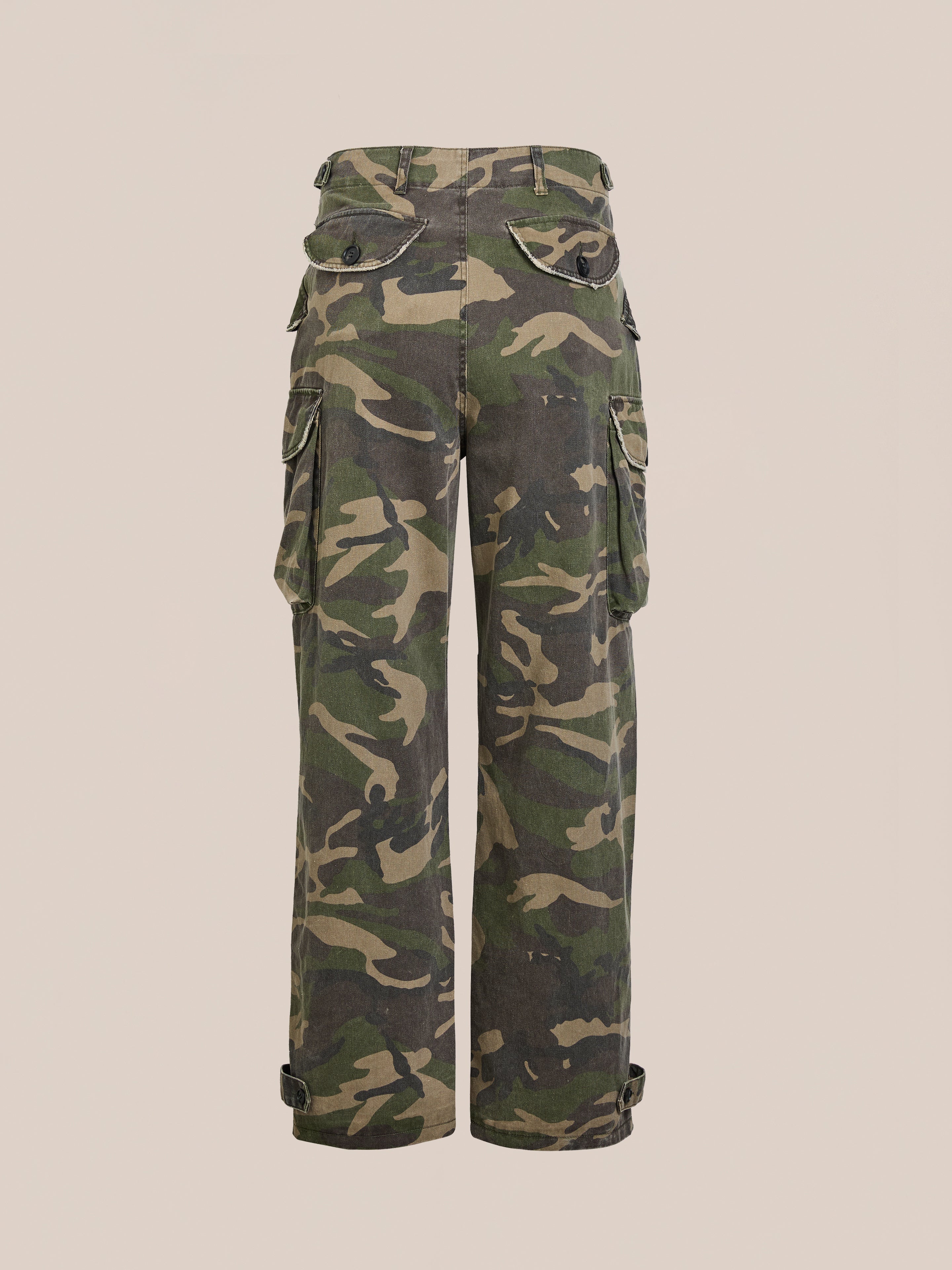 Camouflage Twill Utility Cargo Pants | Modern Menswear by yycbvcnbmmnbm