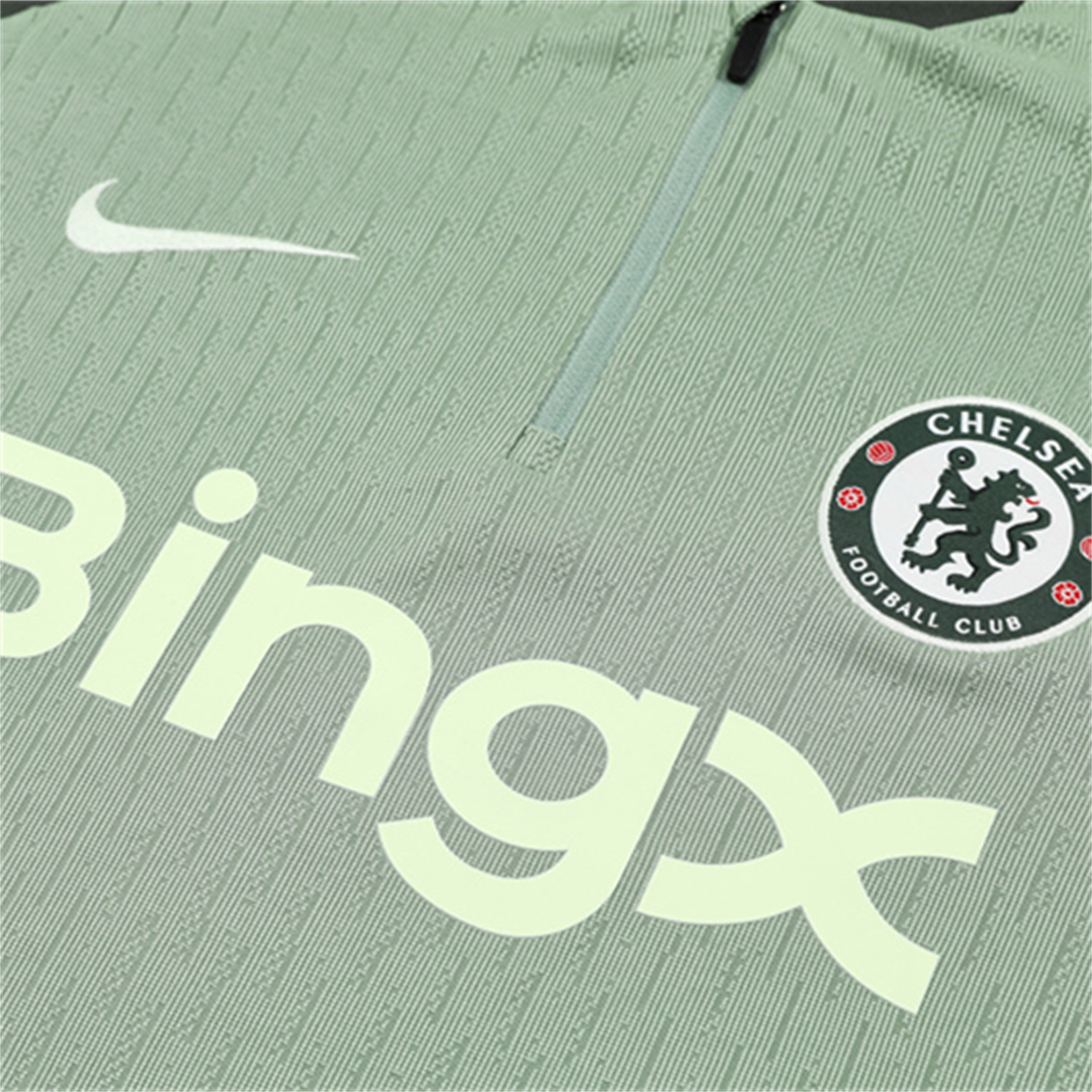 AlphaJersey-C.H.E.L.S.E.A 25-26 Kids Long Sleeve Training Set - Player Version - Light Green Top and Pants