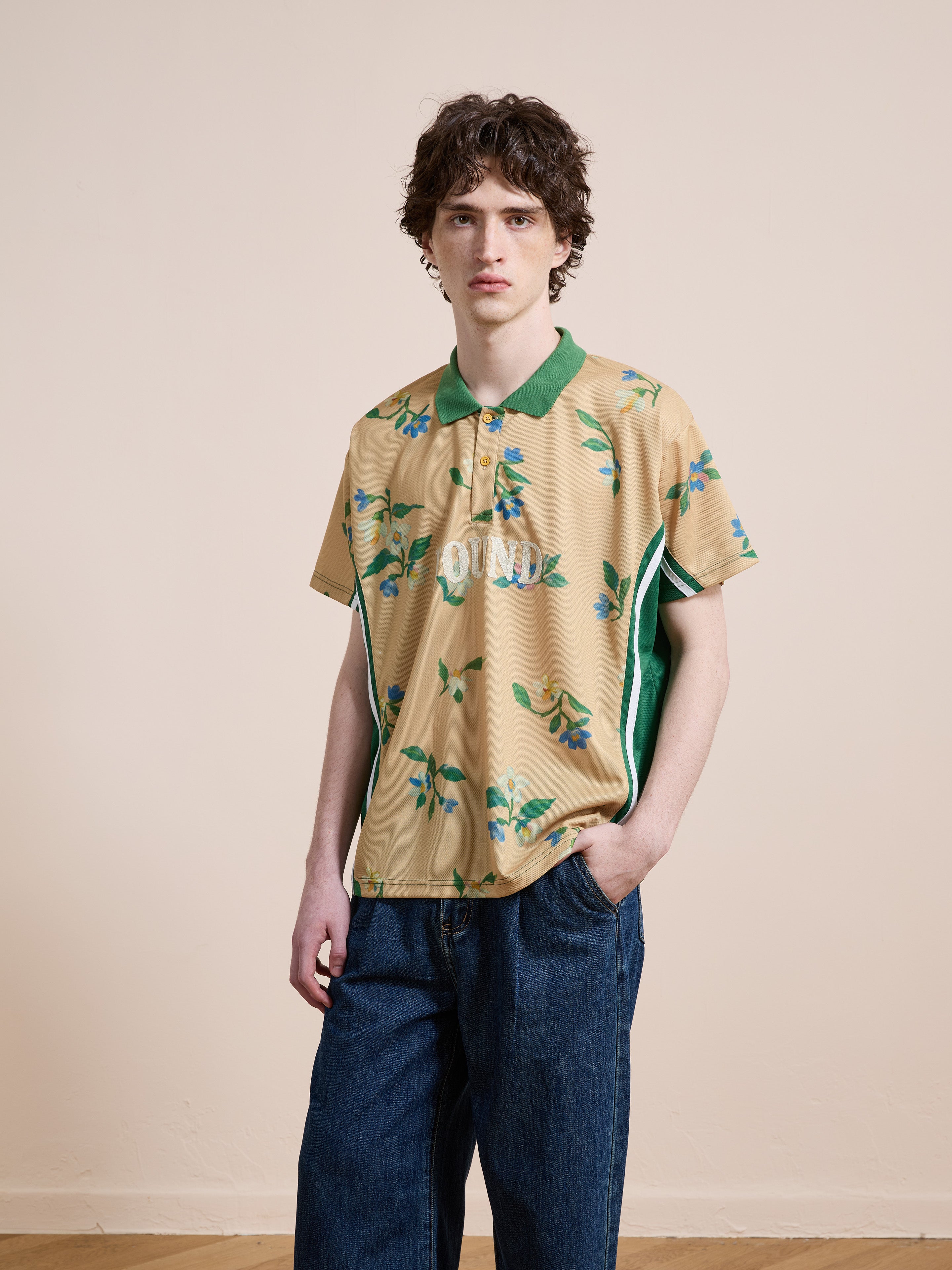 Floral Polo Jersey | Modern Menswear by yycbvcnbmmnbm