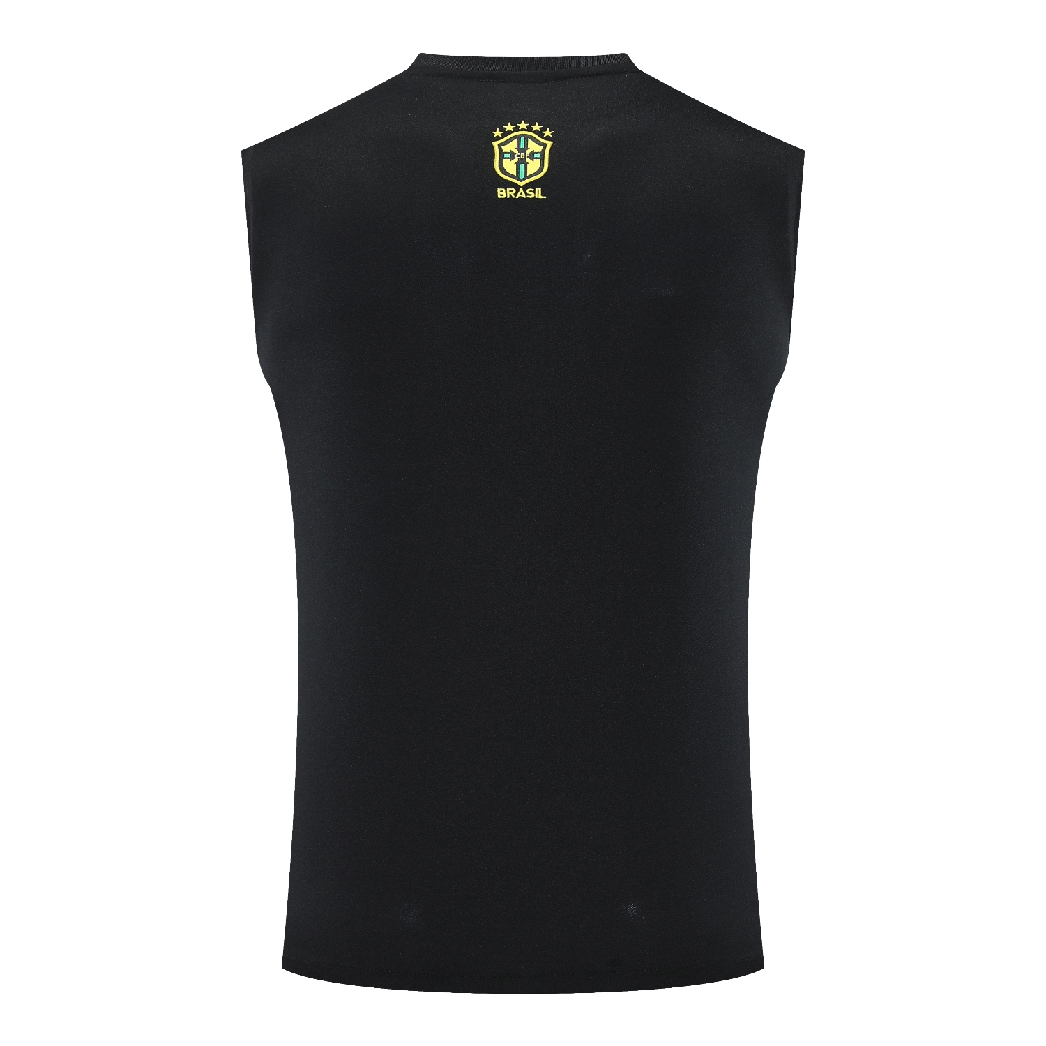 AlphaJersey-Brazil 25-26 Blue Jesus Statue Vest Training Set - Blue Vest & Black Shorts