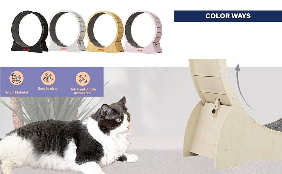 cat treadmill pink