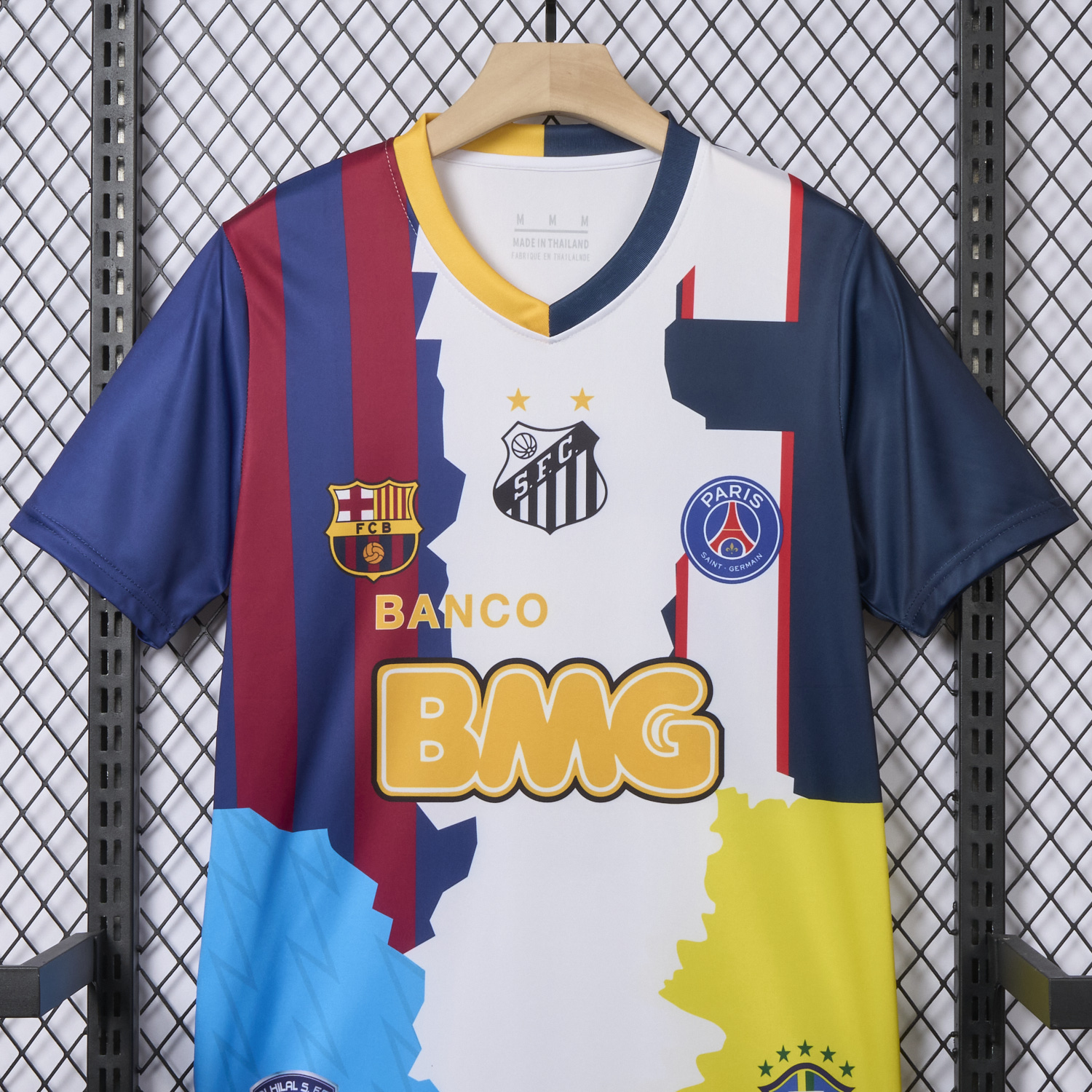 AlphaJersey-Neymar Career Commemorative Jersey - Fans Version - Barcelona Brazil Paris Saint-Germain PSG Santos Al Hilal SFC