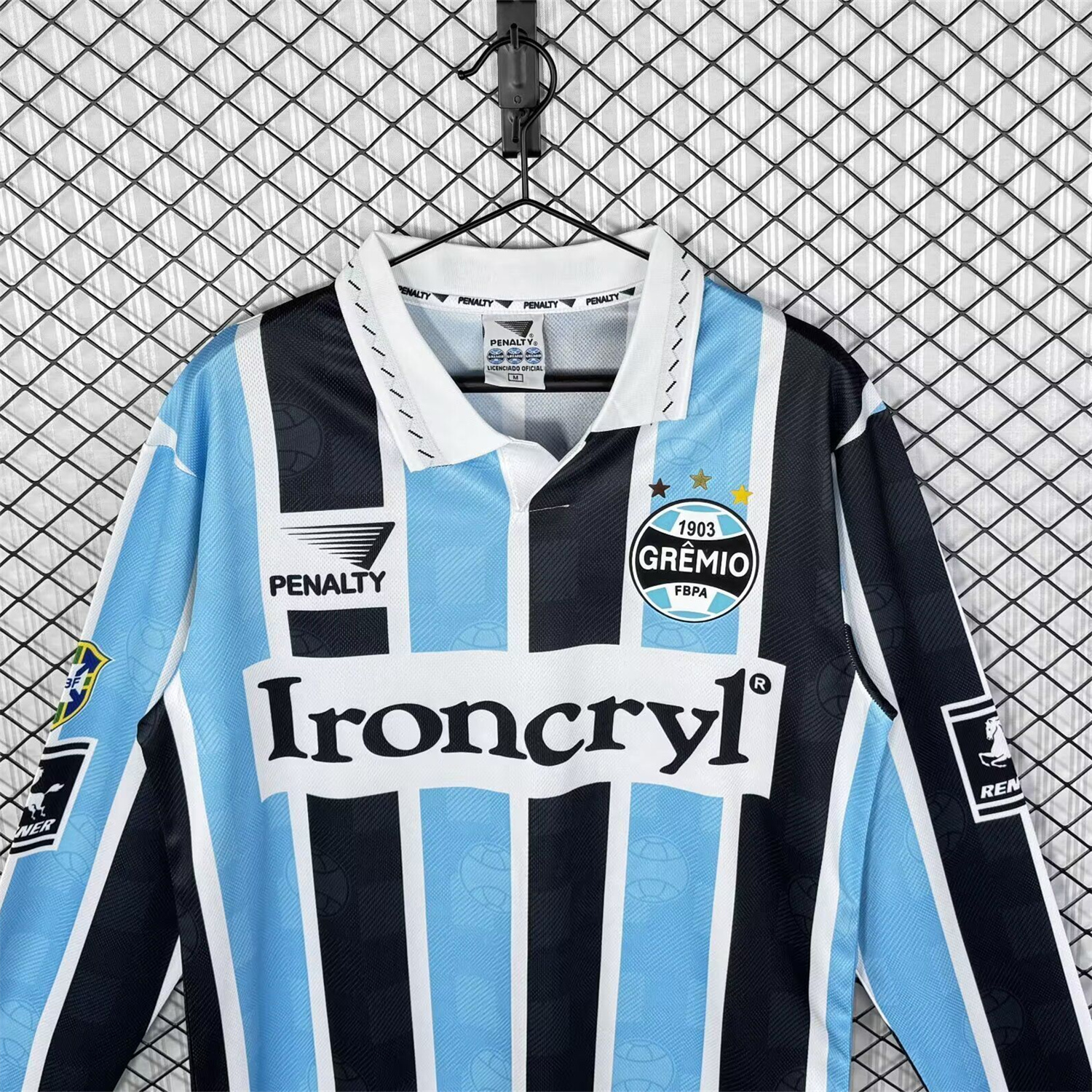 AlphaJersey-Retro Gremio 1997 Home Long Sleeves Jersey - Fans Version