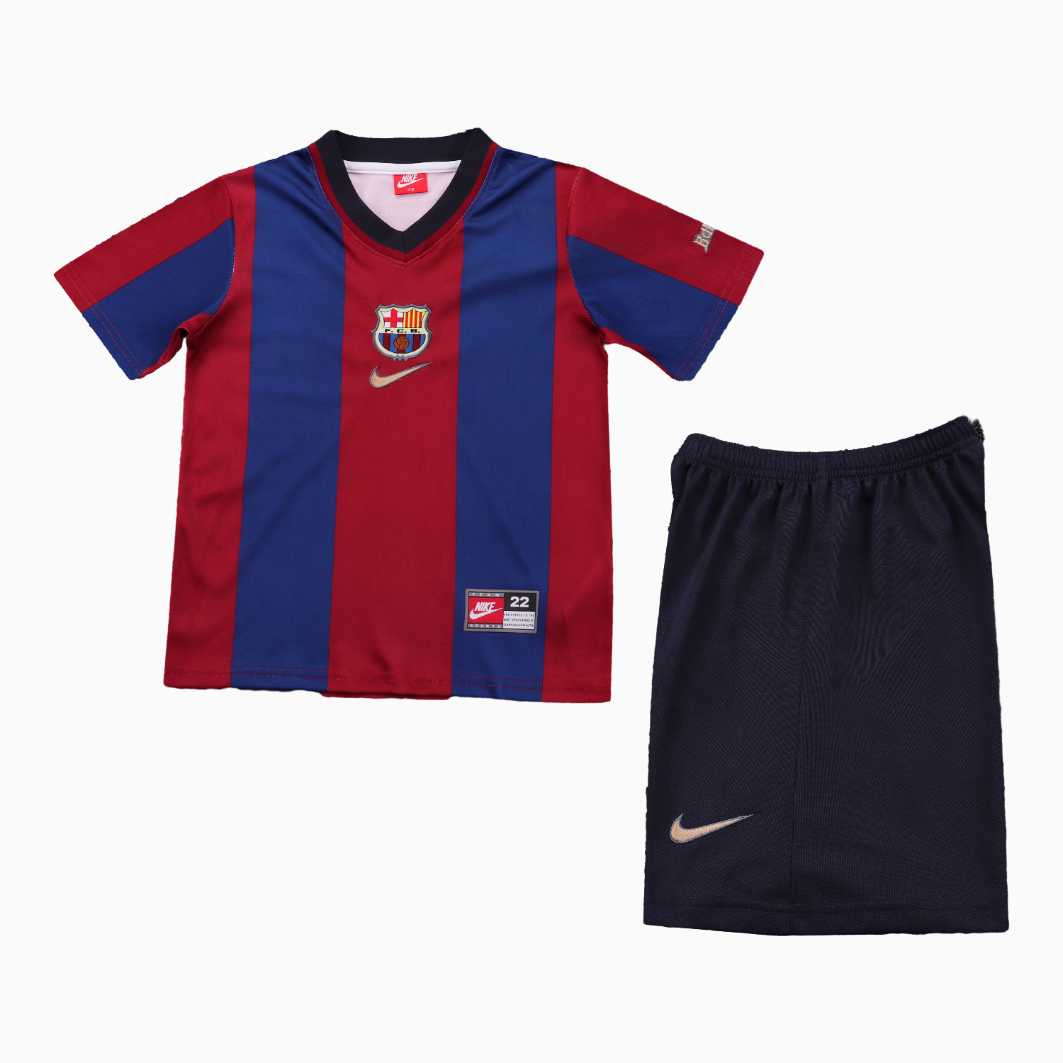 AlphaJersey-Retro Barcelona 1998-99 Home Kids Kit