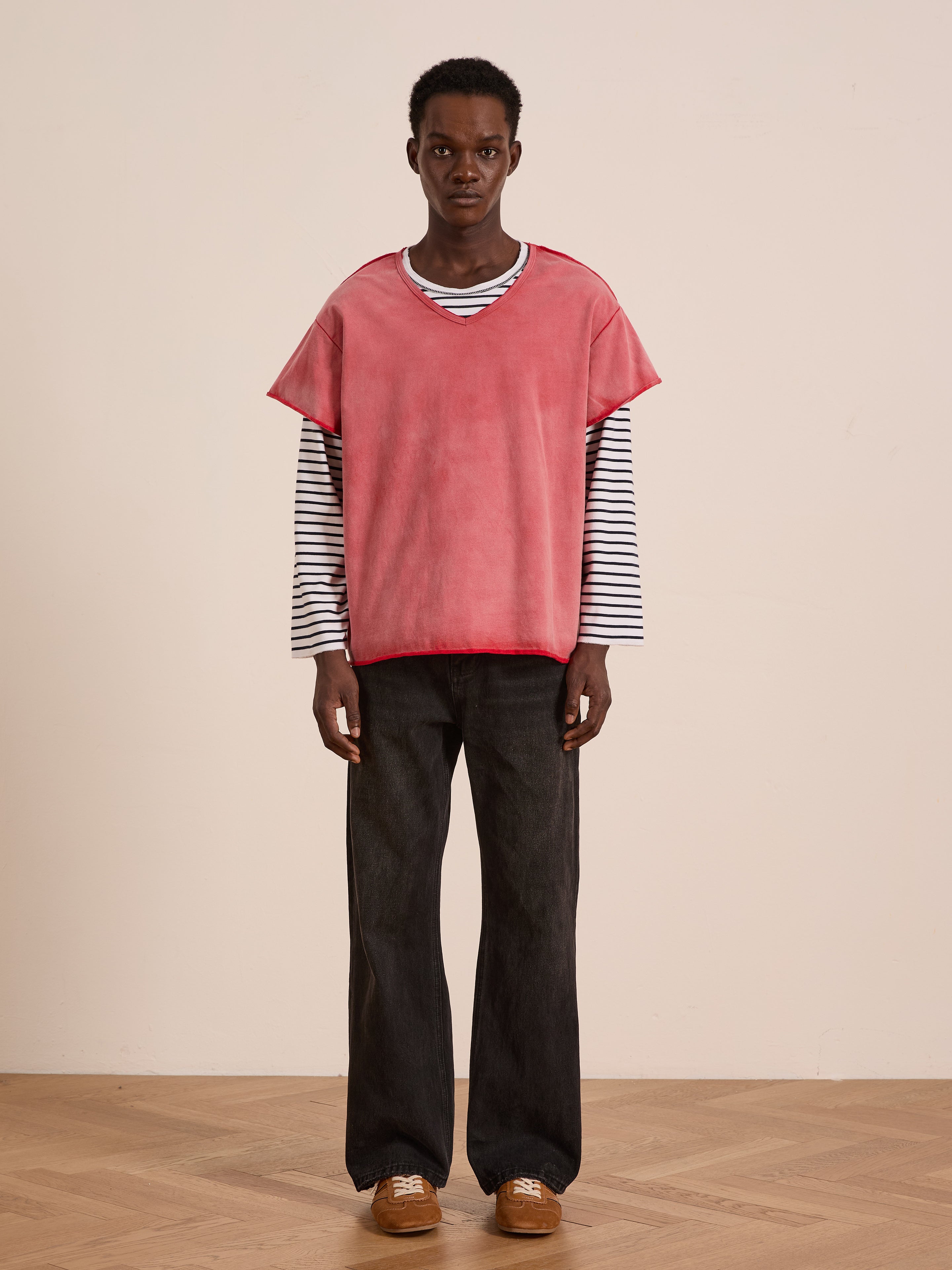 Double Layer LS Tee | Modern Menswear by yycbvcnbmmnbm