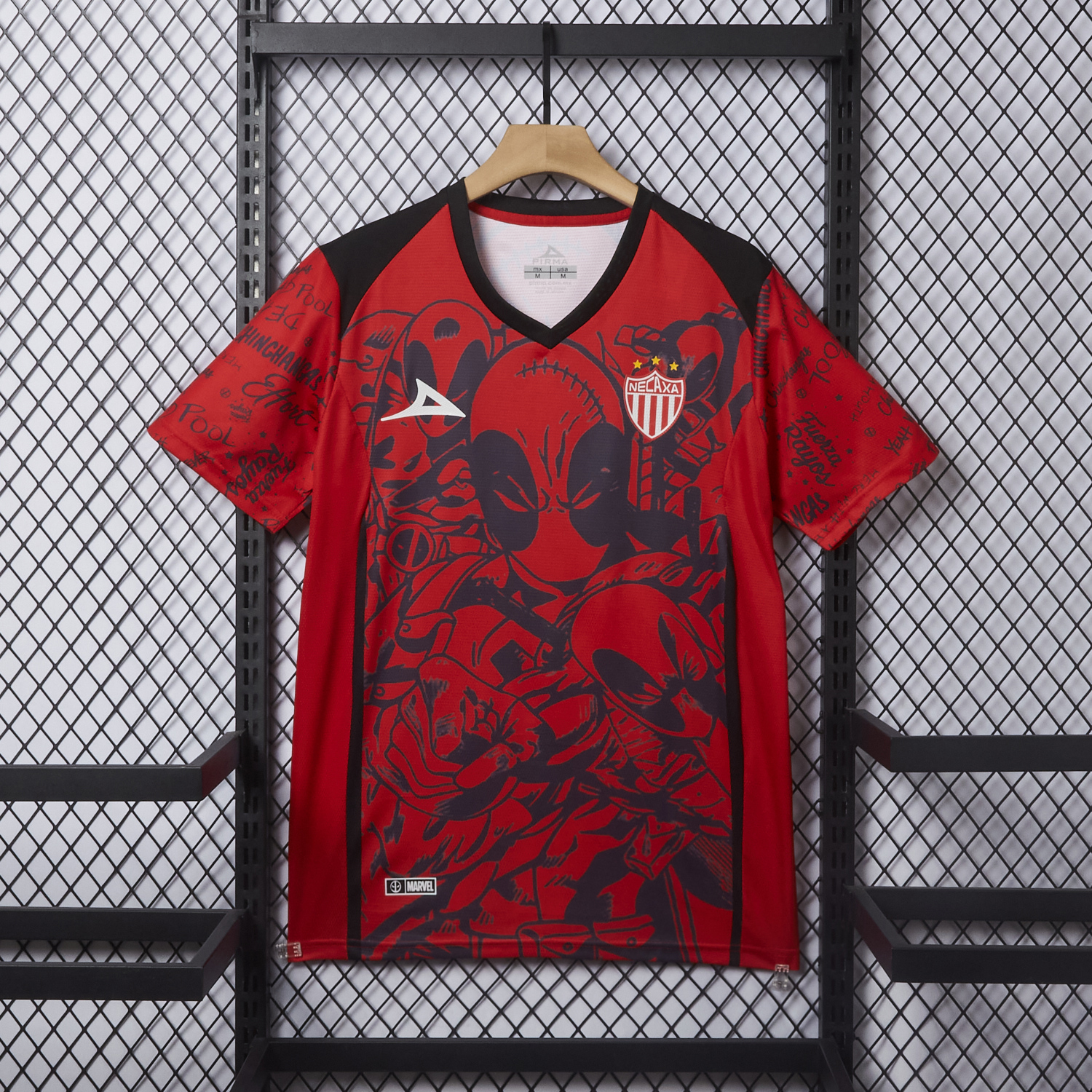 AlphaJersey-Club Necaxa 25-26 Red Deadpool Special Jersey - Fans Version