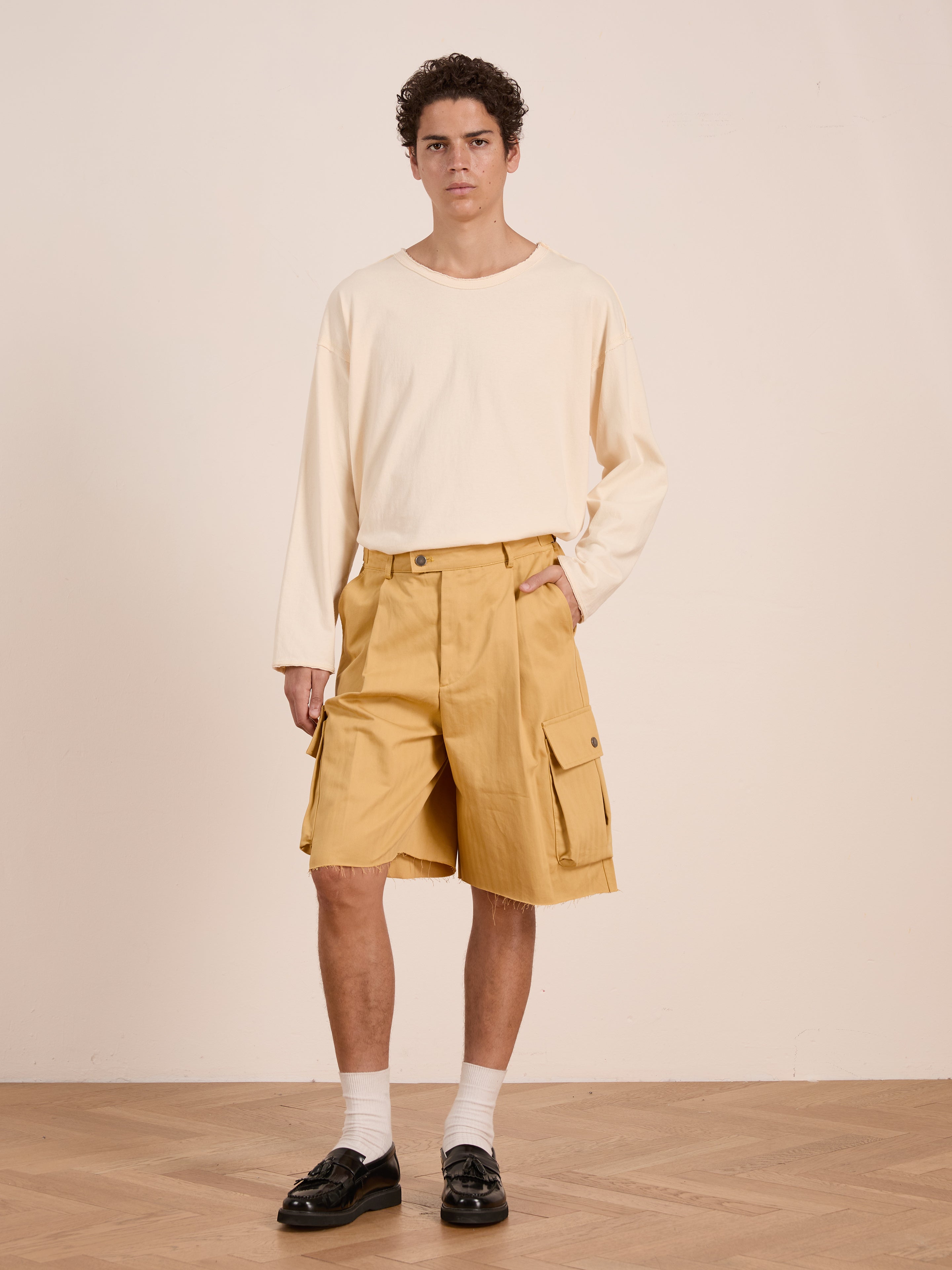 Sunlight Twill Cargo Shorts | Modern Menswear by yycbvcnbmmnbm