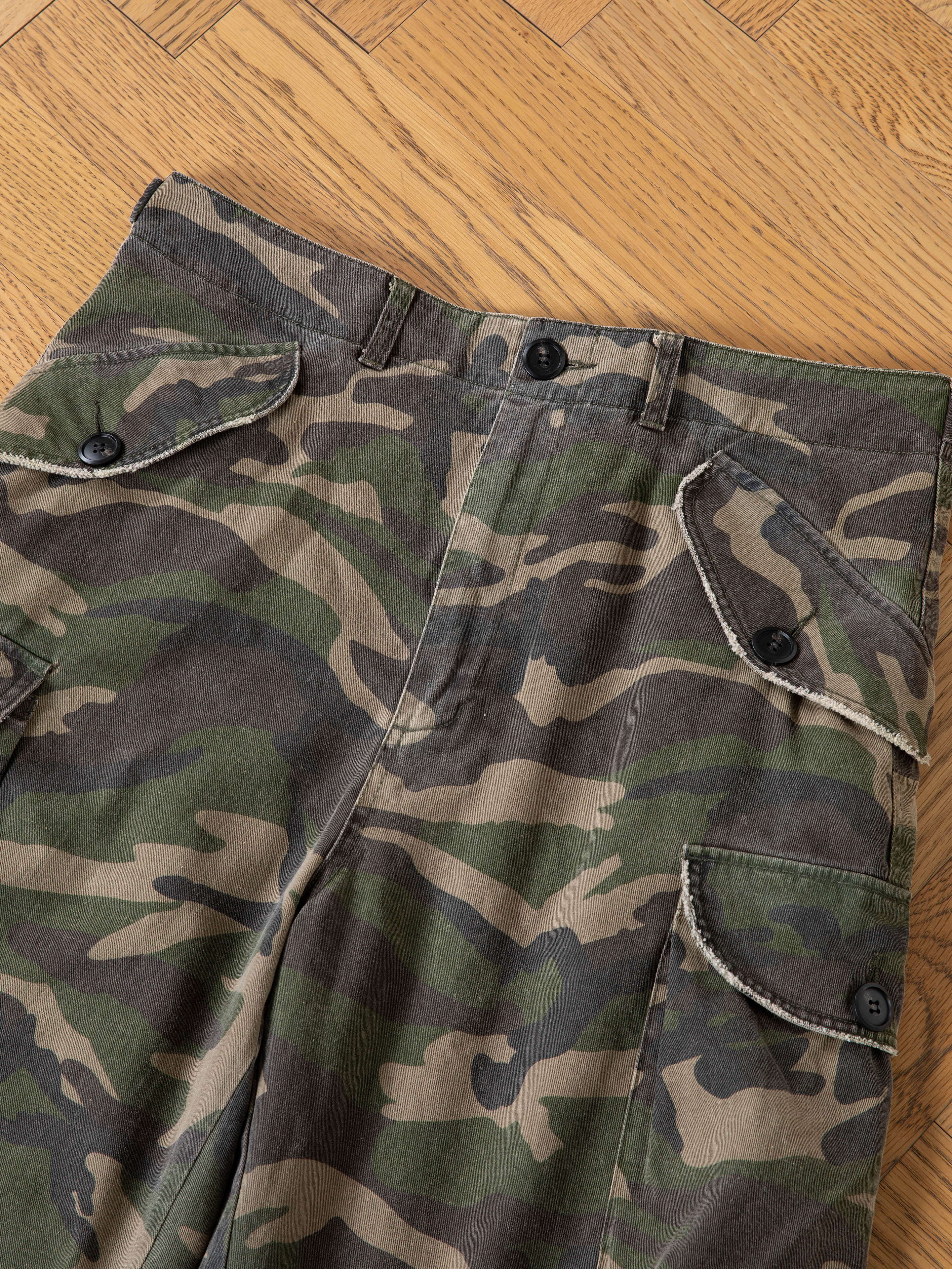 Camouflage Twill Utility Cargo Shorts | Modern Menswear by yycbvcnbmmnbm