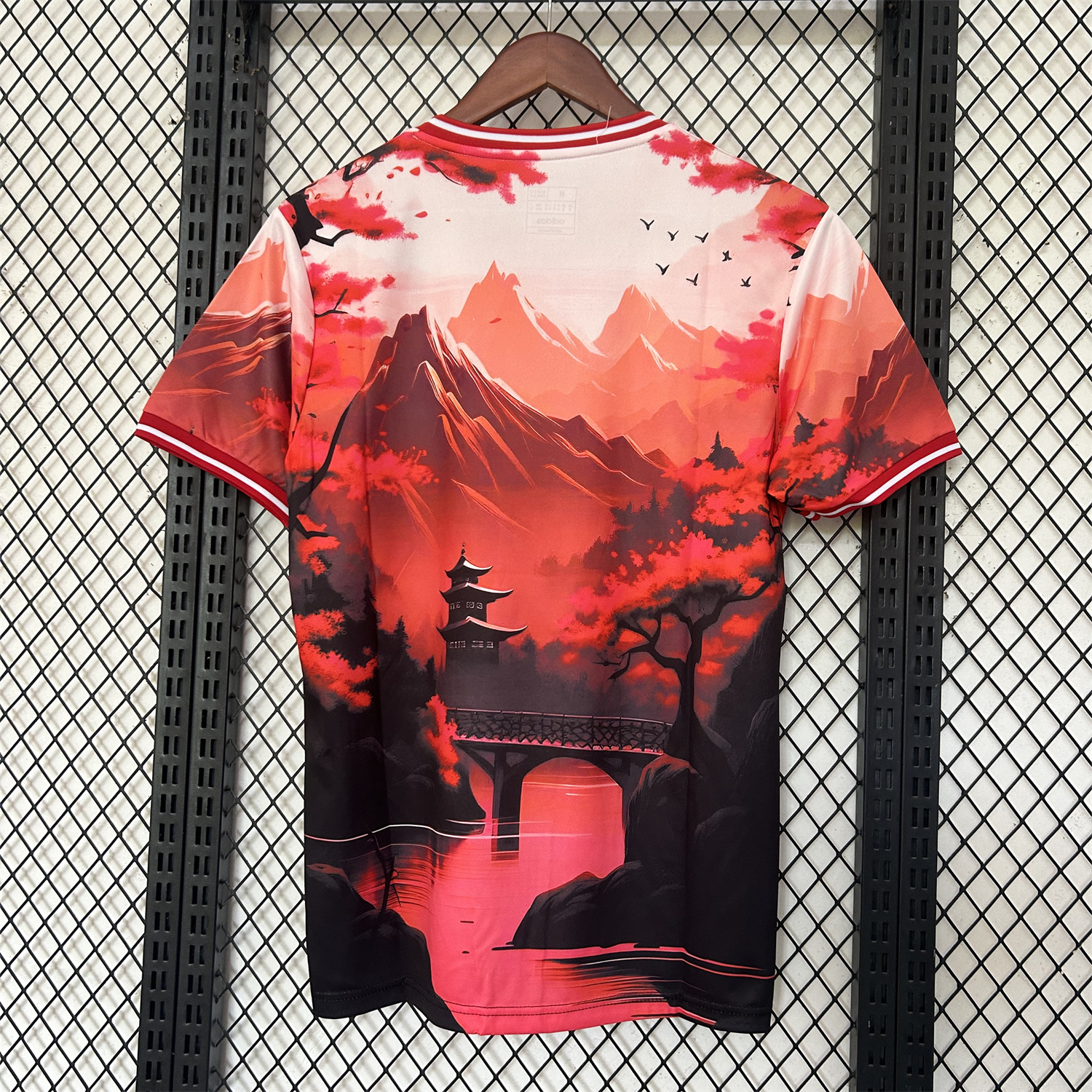 AlphaJersey-Japan 25-26 Red Mountains & River & Tower Special Jersey - Fans Version
