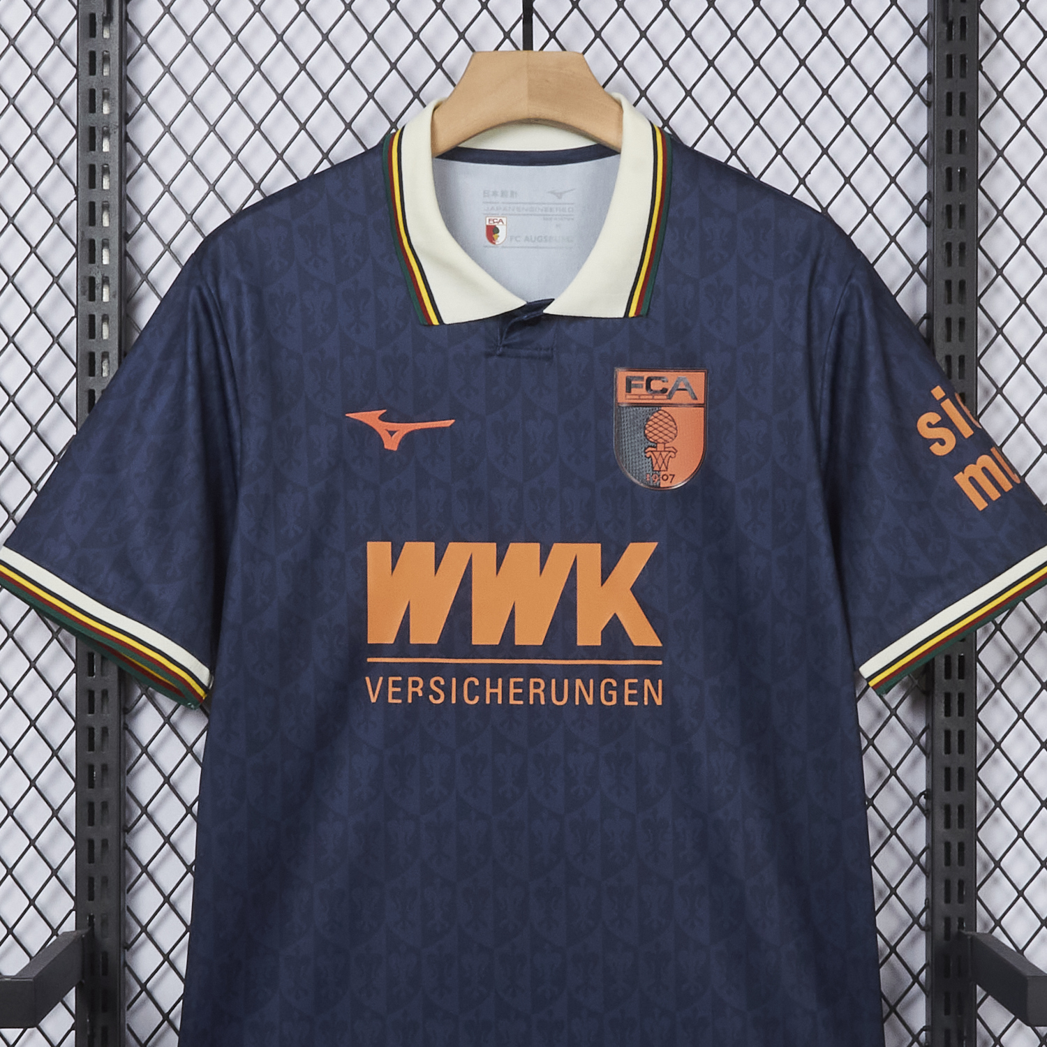 AlphaJersey-Augsburg 25-26 Blue Goalkeeper Jersey - Fans Version
