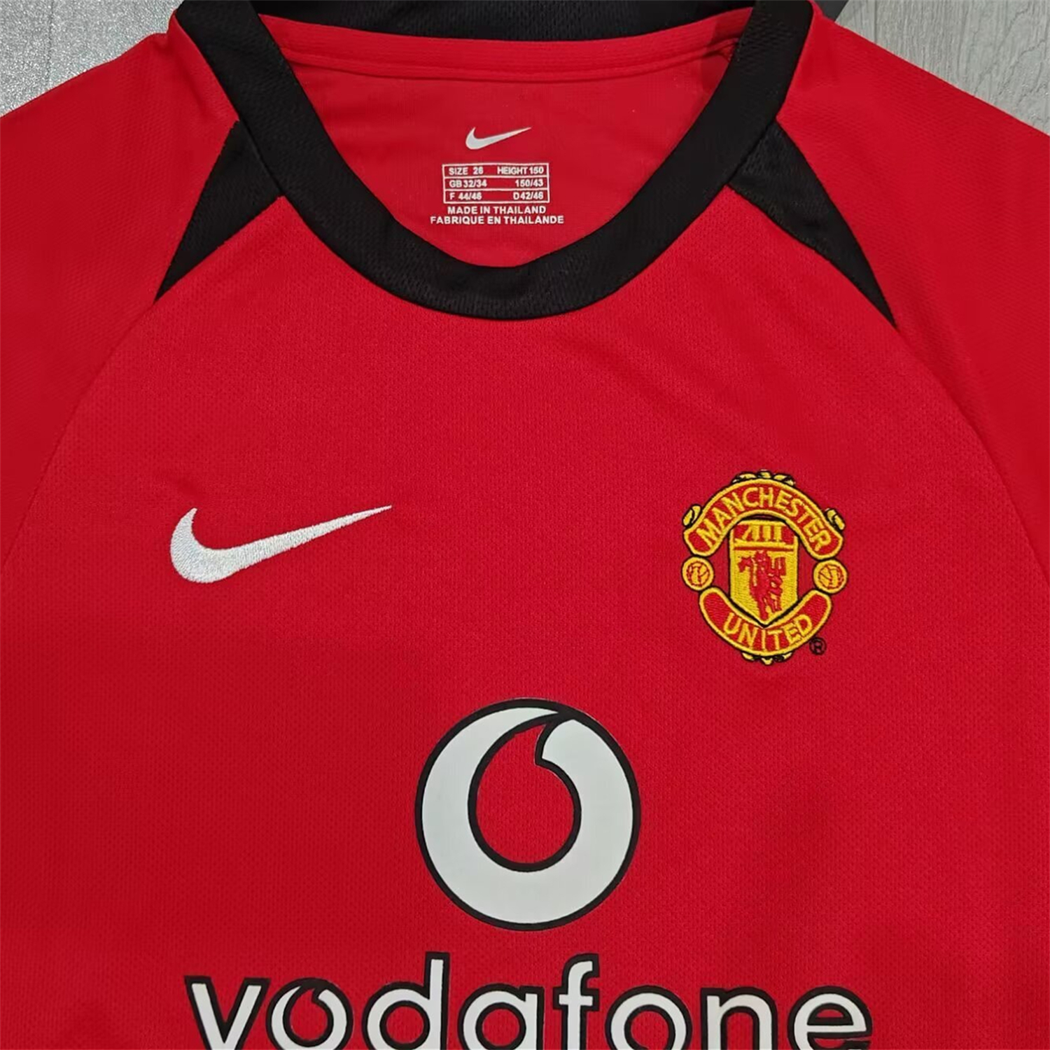 AlphaJersey-Retro Manchester United 2002-04 Home Kids Kit