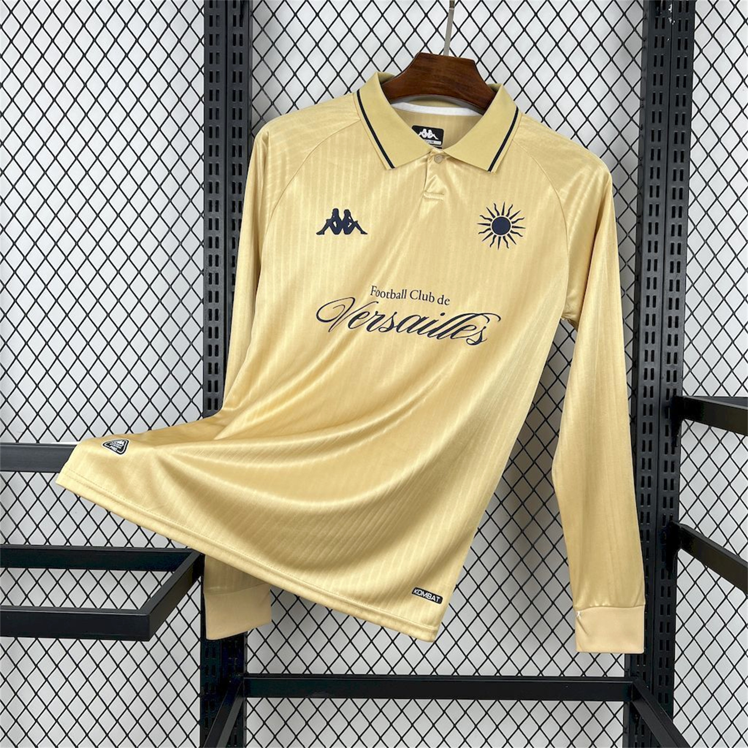 AlphaJersey-FC Versailles 25-26 Gold L'Élégant Special Long Sleeves Jersey - Fans Version