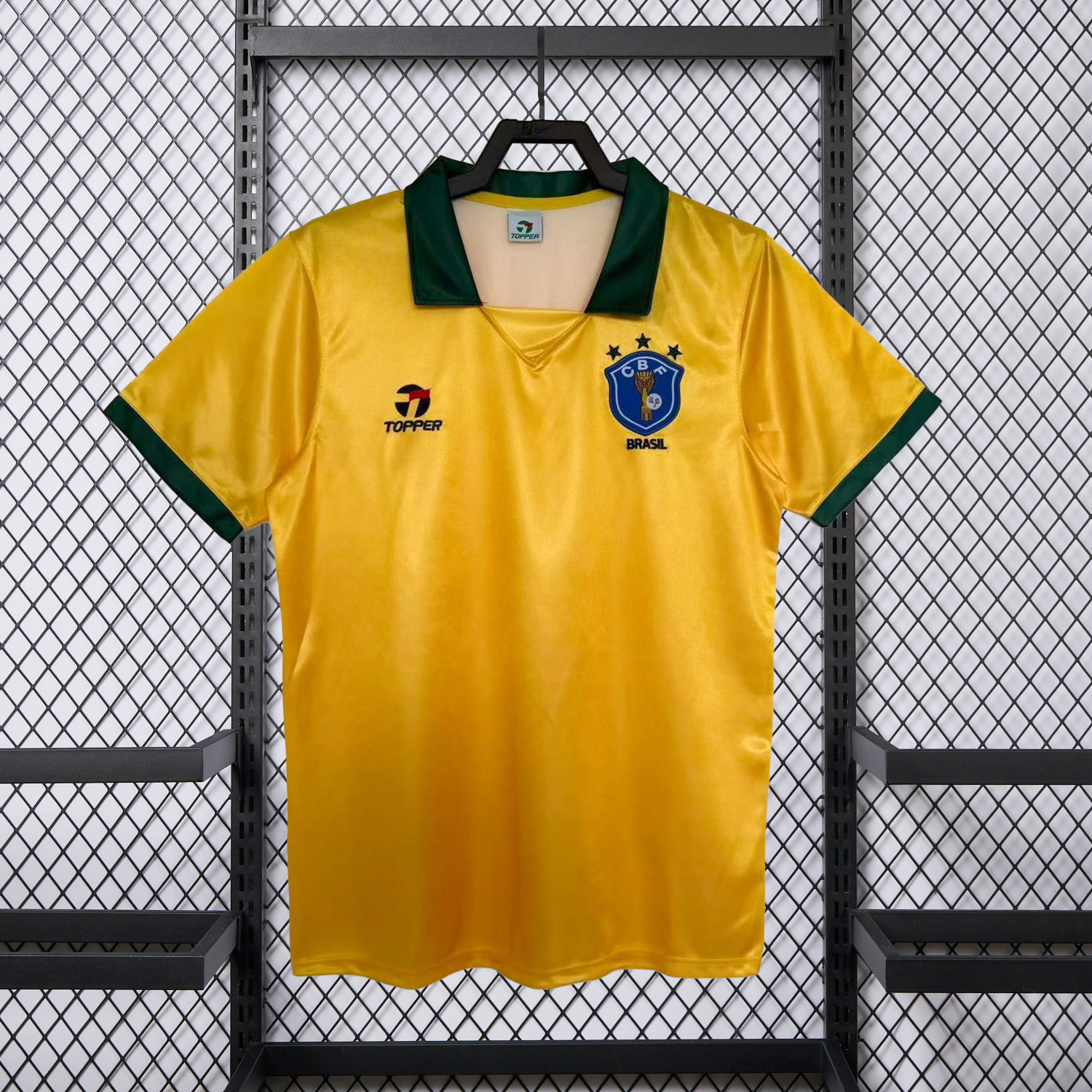 AlphaJersey-Retro Brazil 1988 Home Jersey