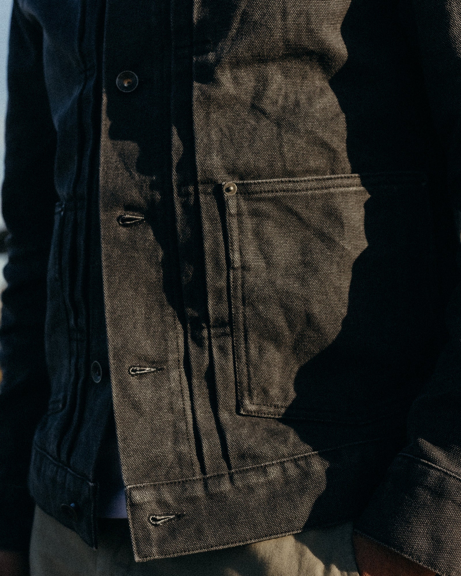 The Ryder Jacket in Coal Chipped Canvas | Modern Menswear by yycbvcnbmmnbm