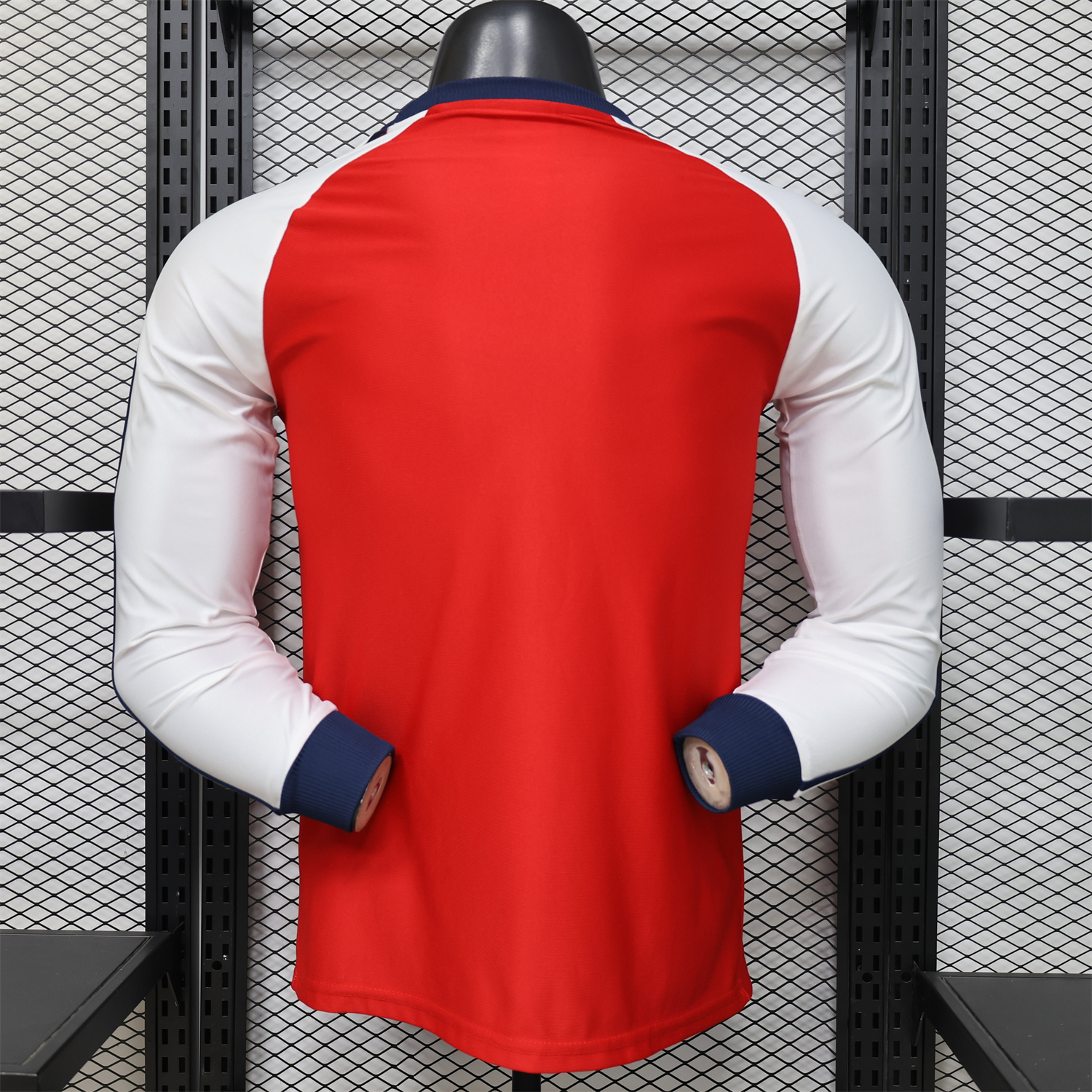 AlphaJersey-Arsenal 25-26 Red With White Casual Long Sleeves Jersey - Player Version