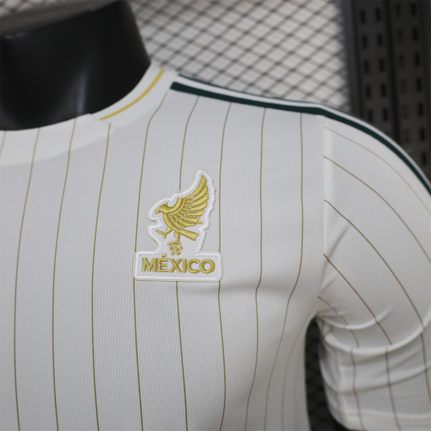 AlphaJersey-Mexico 2026 Terrace Icon Retro Casual Style White Jersey - Player Version
