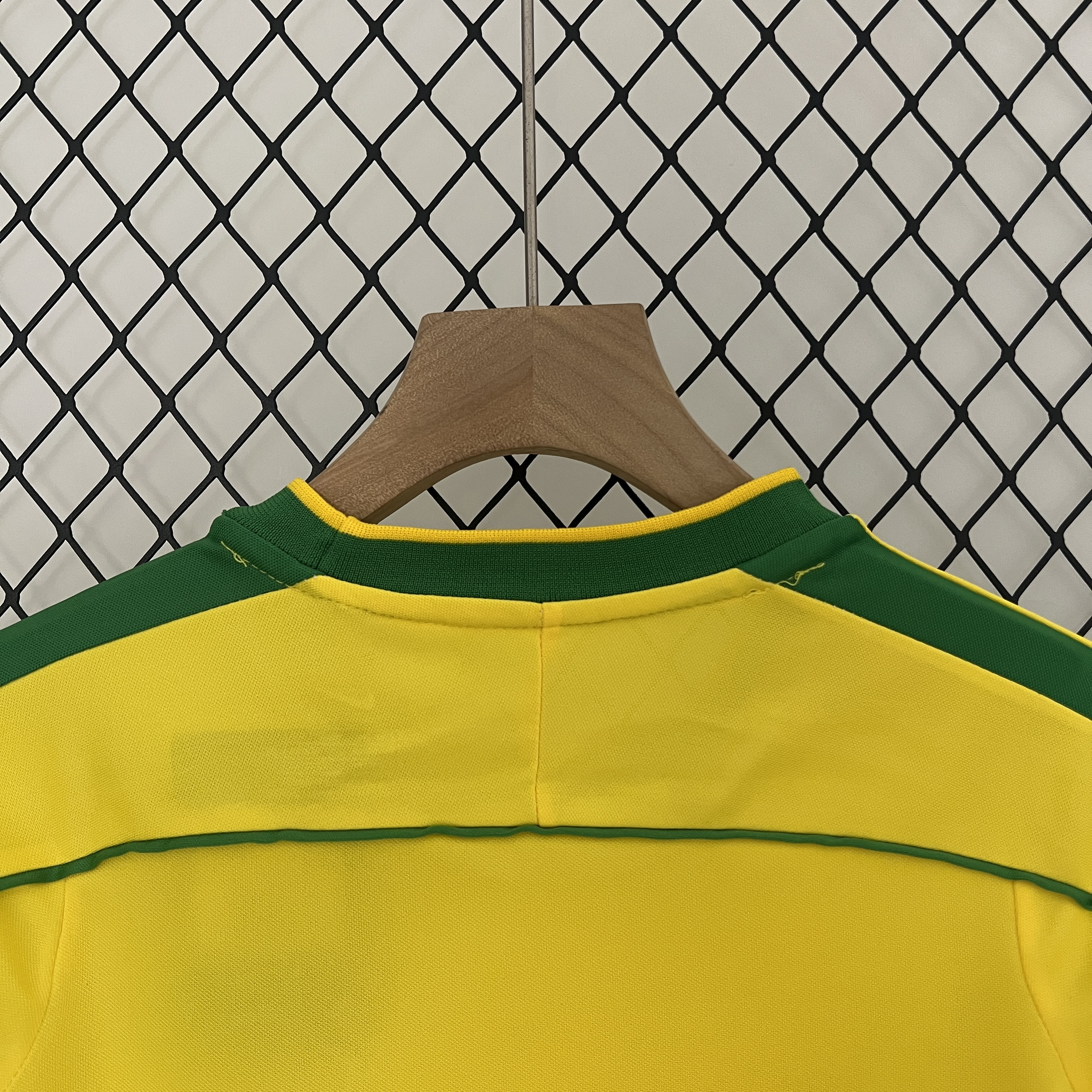 AlphaJersey-Retro Brazil 1998 Home Stadium Kids Kit