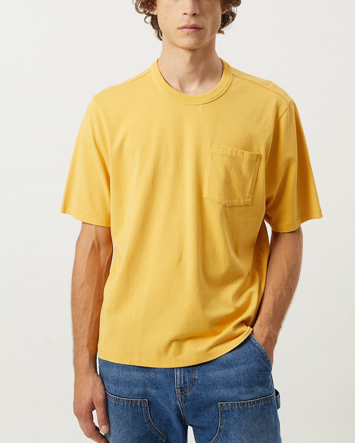 Garment Dye Tee - Gold | Modern Menswear by yycbvcnbmmnbm