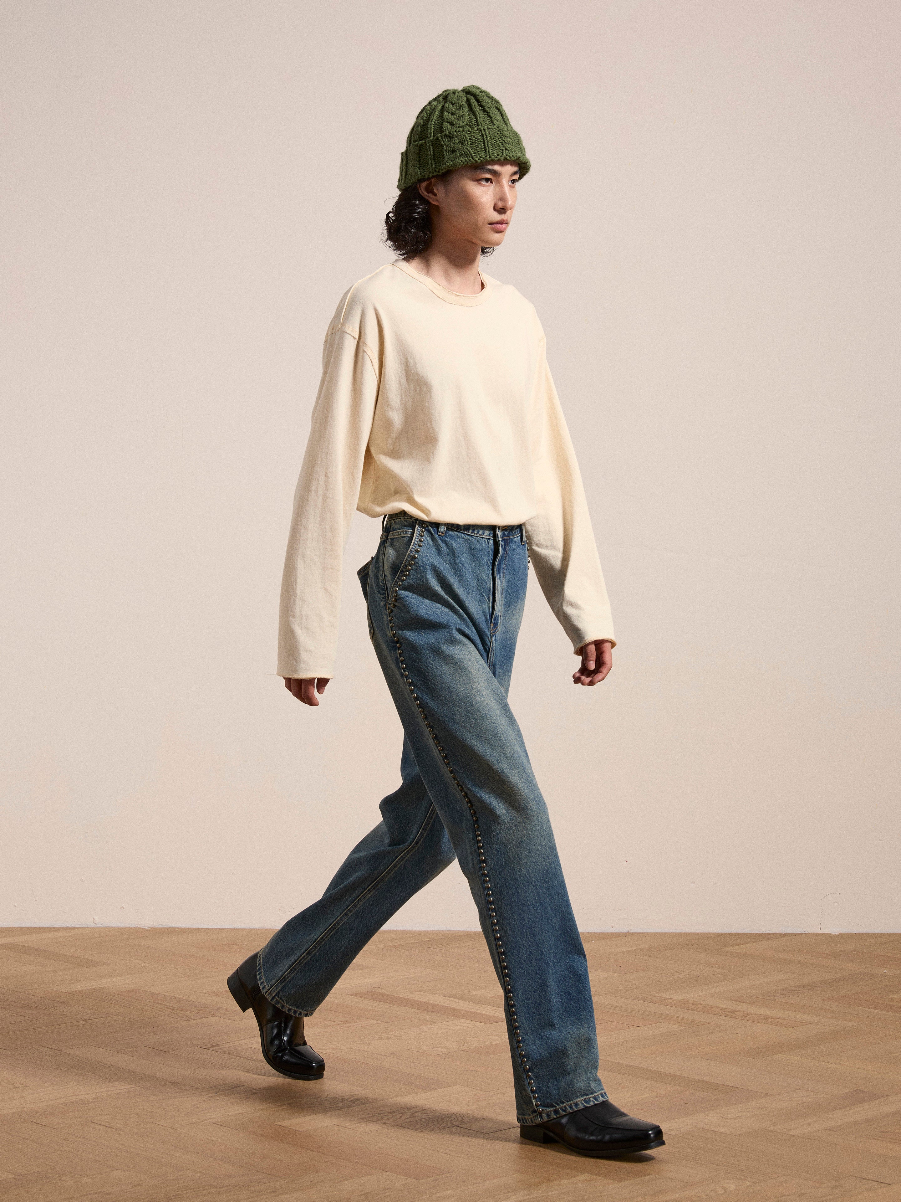 Azar Studded Jeans | Modern Menswear by yycbvcnbmmnbm