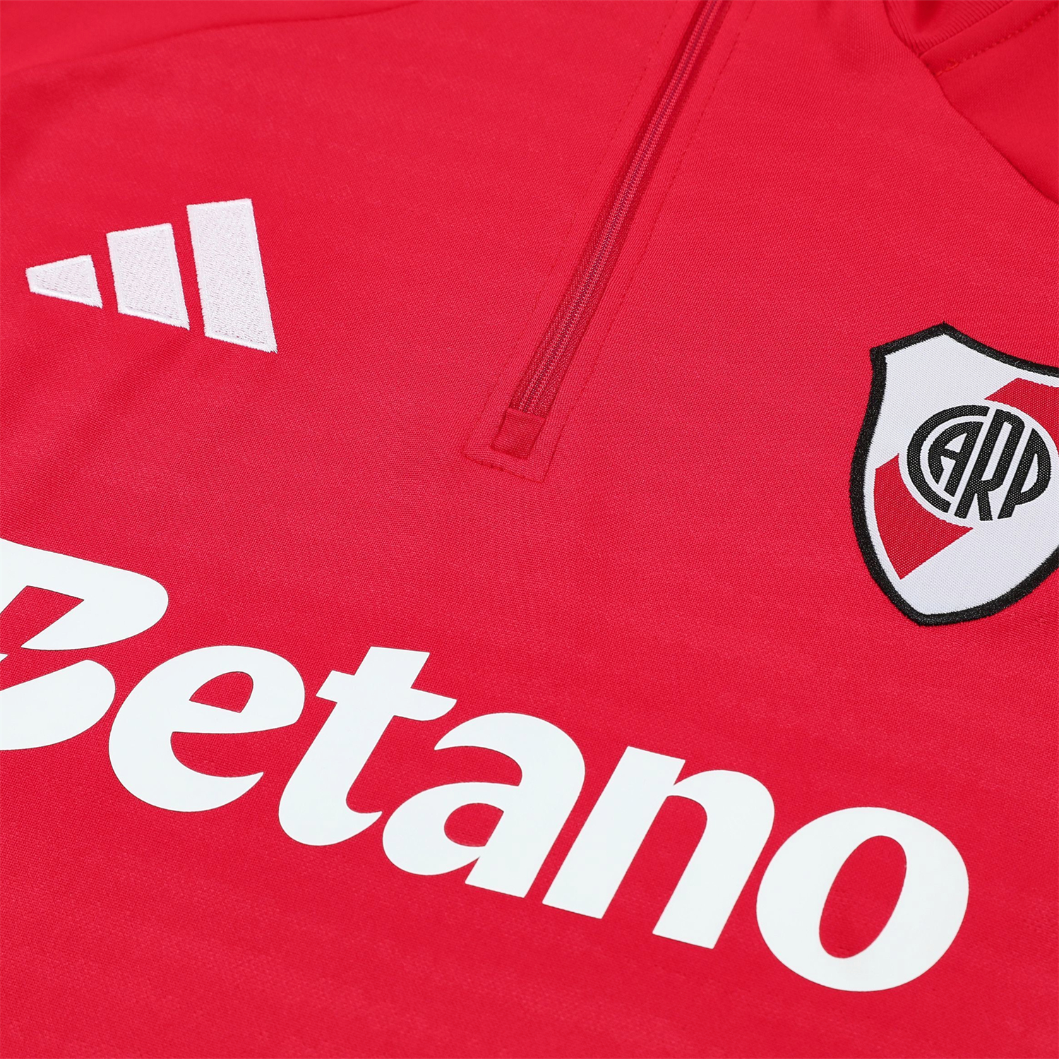 AlphaJersey-River Plate 25-26 Long Sleeves Training Set - Red Top & Black Pants