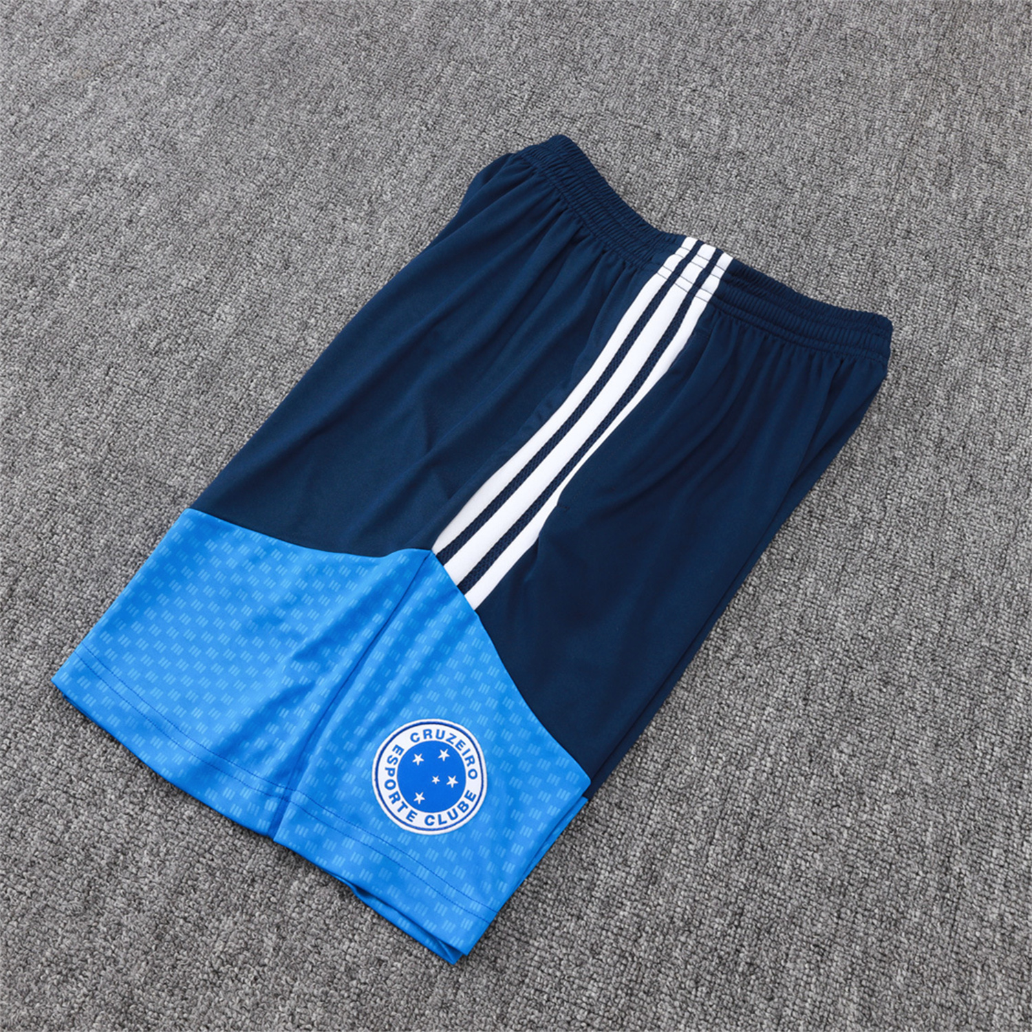 AlphaJersey-Cruzeiro 25-26 Short-Sleeve Training Set - Blue Vest & Blue Shorts