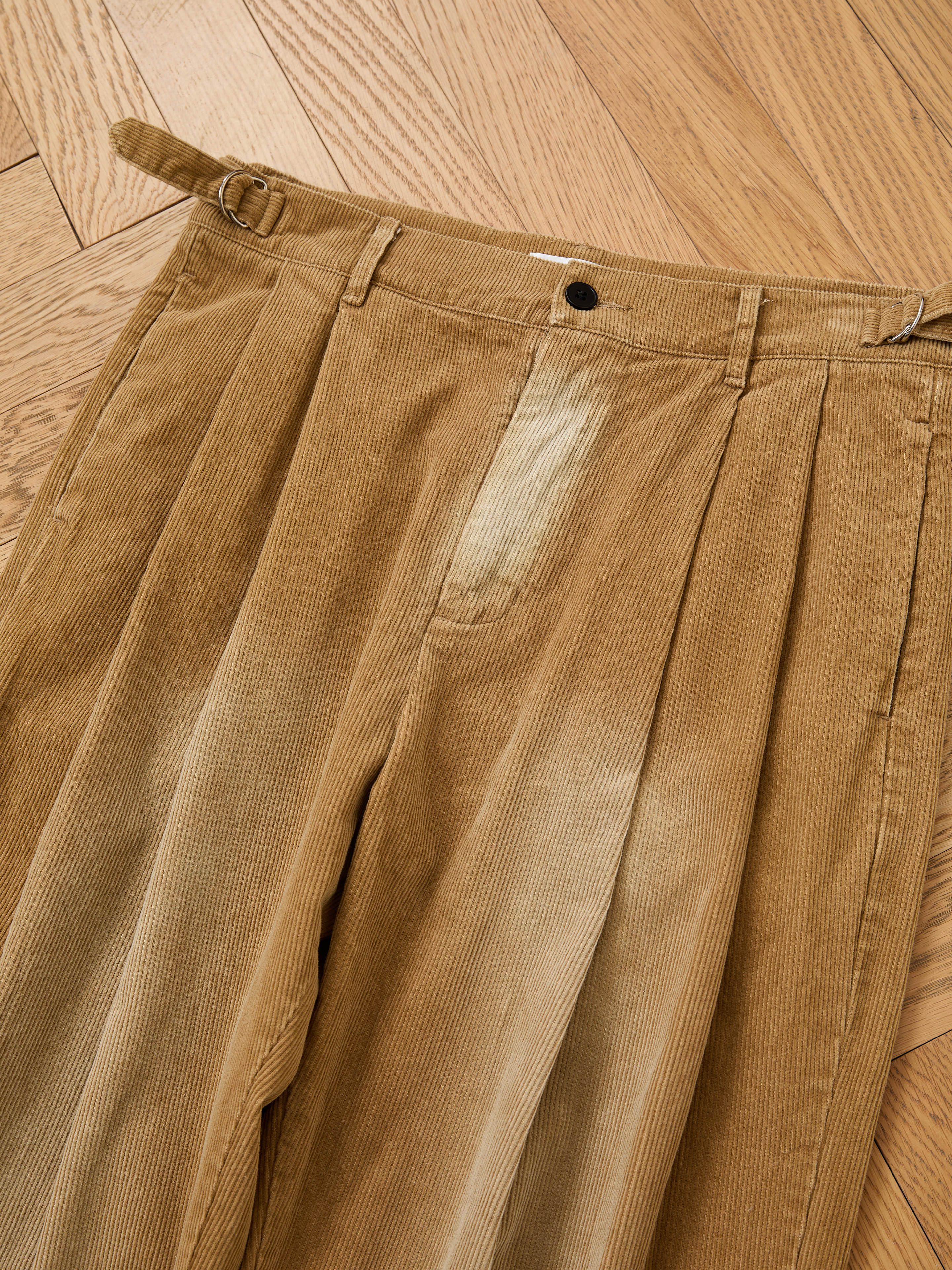 Faded Pleated Corduroy Pants | Modern Menswear by yycbvcnbmmnbm