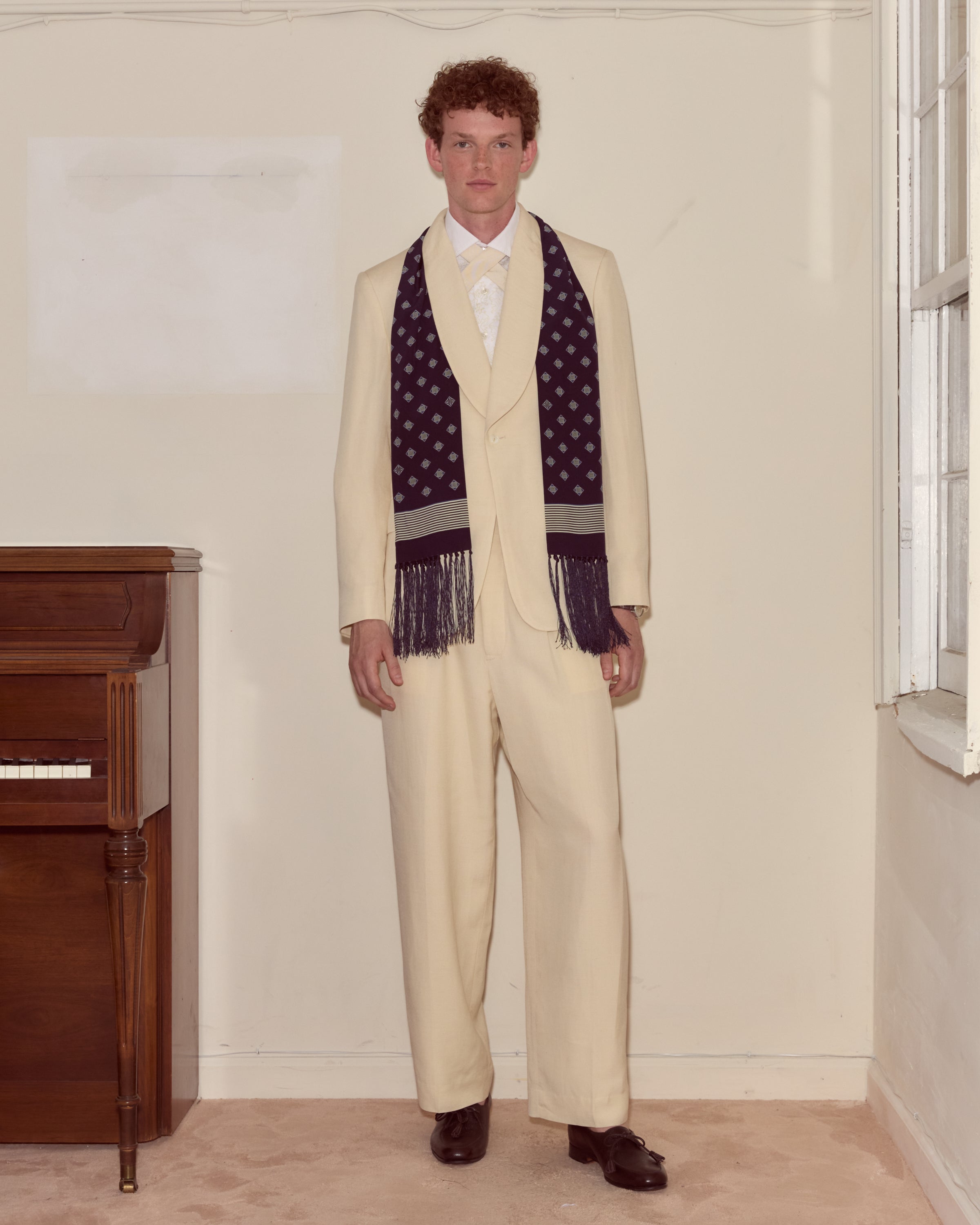 Foyer Diamond Scarf | Modern Menswear by yycbvcnbmmnbm