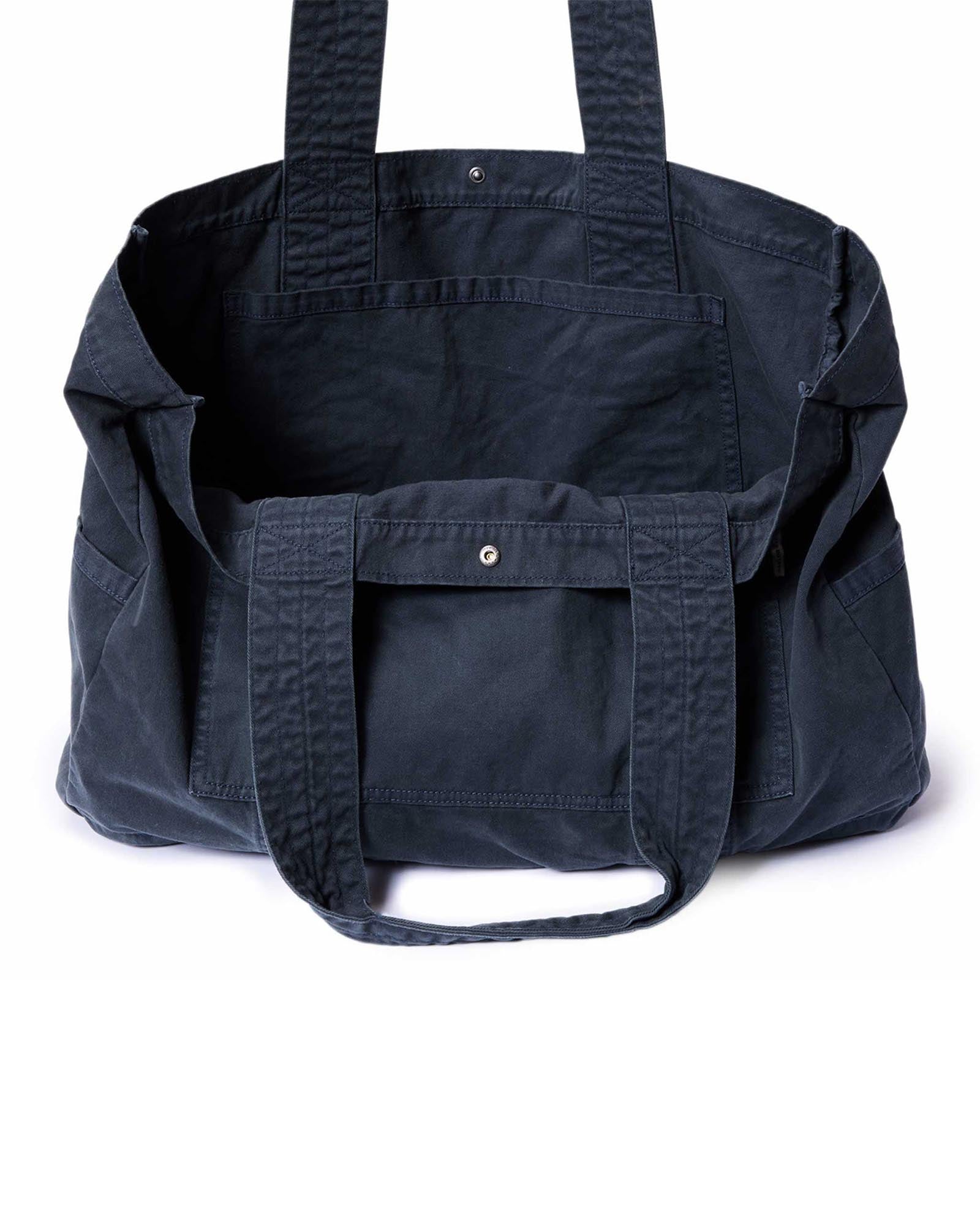 The Foundation Tote in Organic Navy | Modern Menswear by yycbvcnbmmnbm