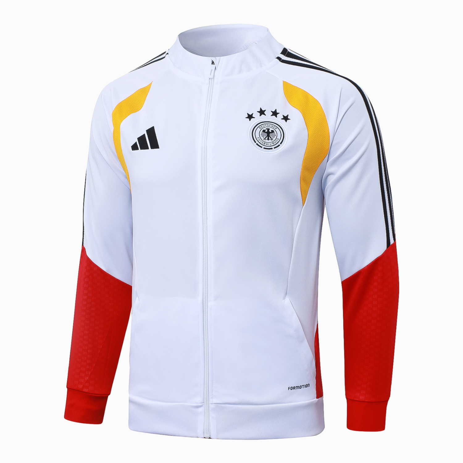AlphaJersey-Germany 2026 Windbreaker Training Set - White Top and Black Pants