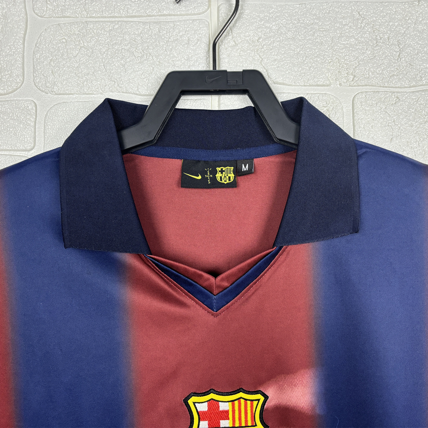 AlphaJersey-Barcelona x Travis Scott 2000-01 Home Retro Style Skeleton Jersey With Back Printing - Fans Version