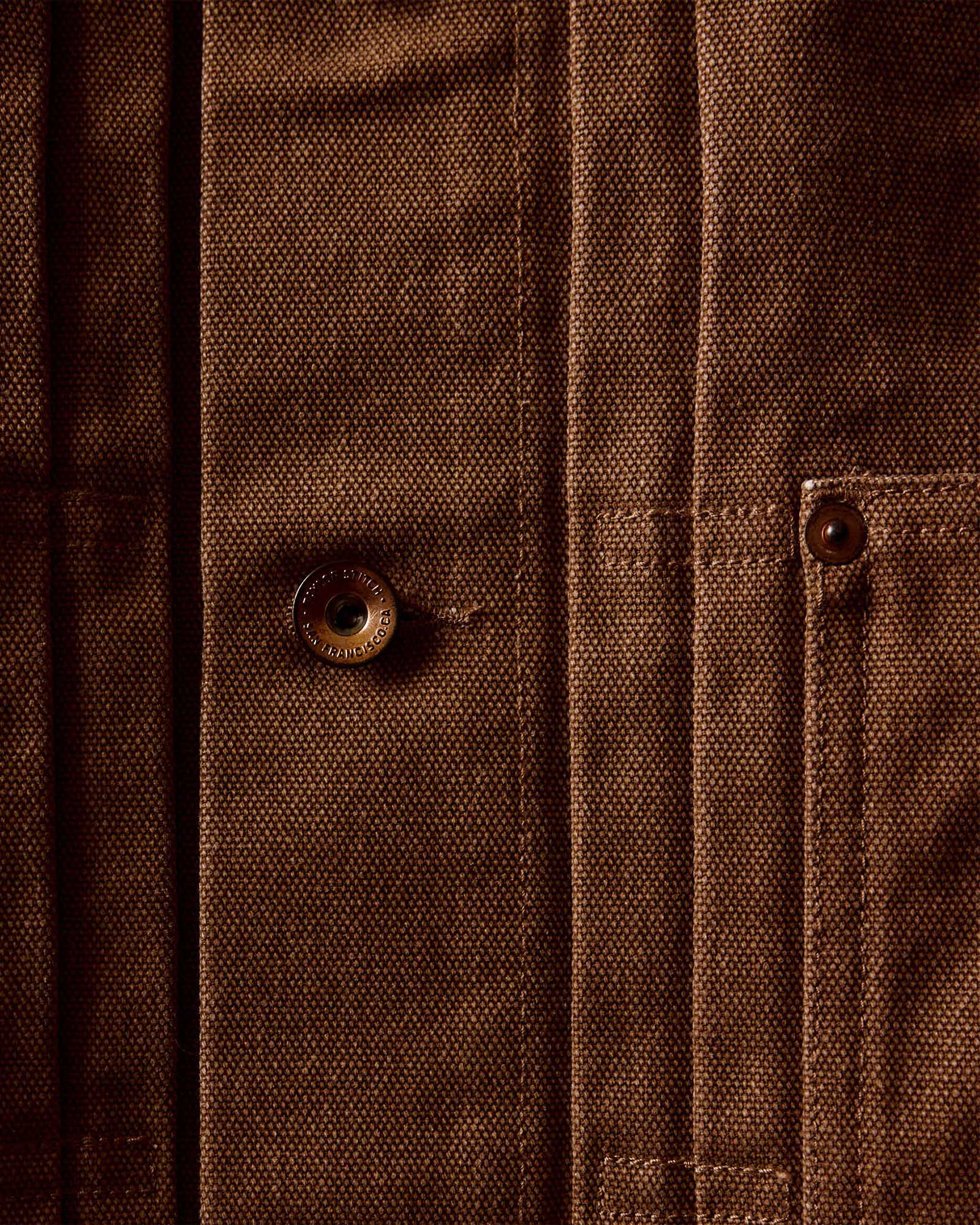 The Ryder Jacket in Tobacco Chipped Canvas | Modern Menswear by yycbvcnbmmnbm