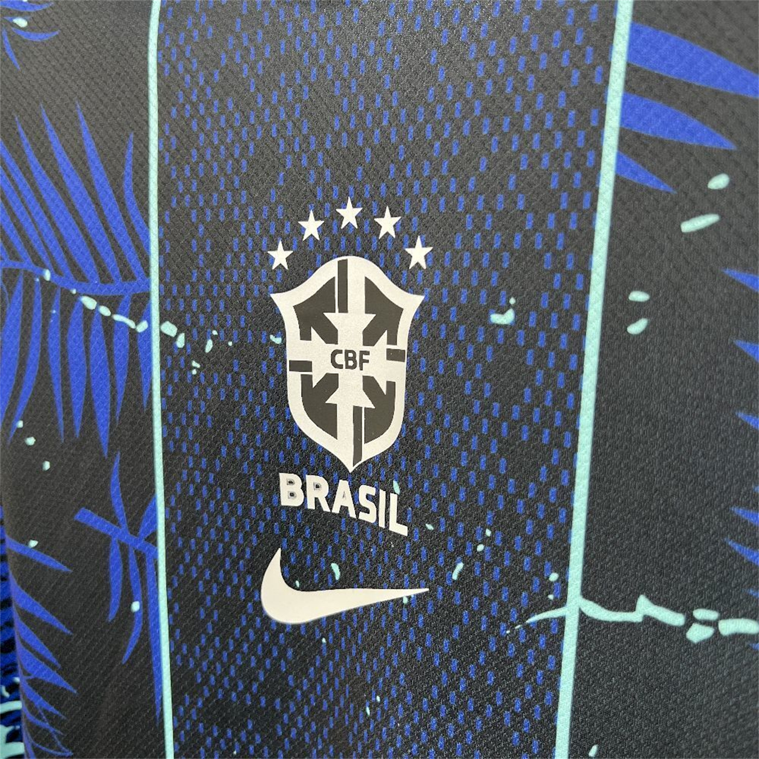 AlphaJersey-Brazil 2026 Blue Leopard Special Jersey - Fans Version