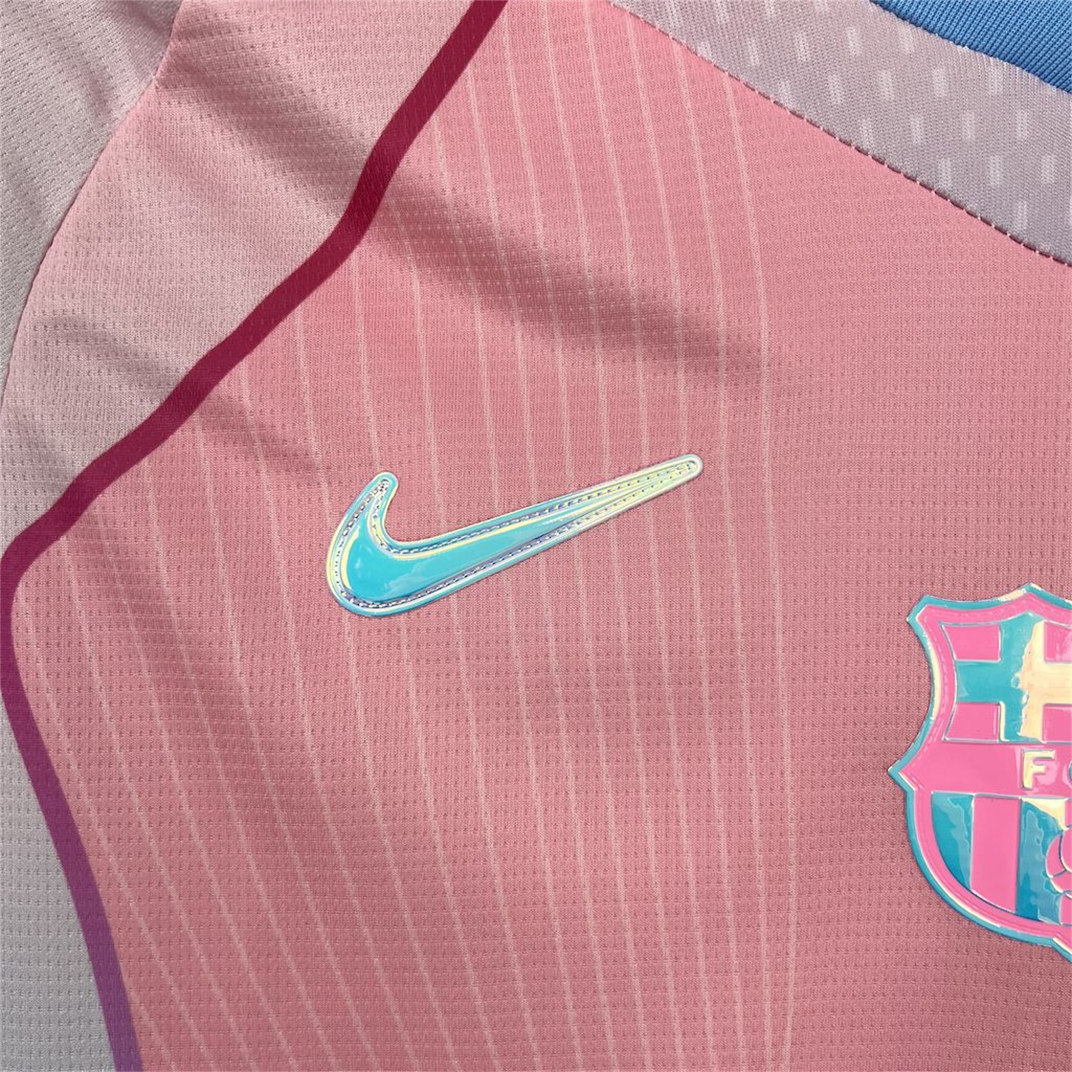 AlphaJersey-Barcelona 25-26 T90 White Lines Pink Special Jersey - Fans Version