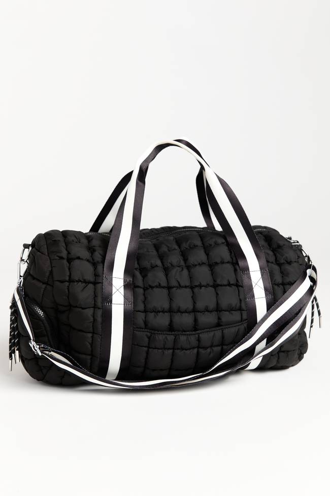 Haylie Active State Black Quilted Duffle Bag SALE | Elegant Women's Fashion by coolavocek