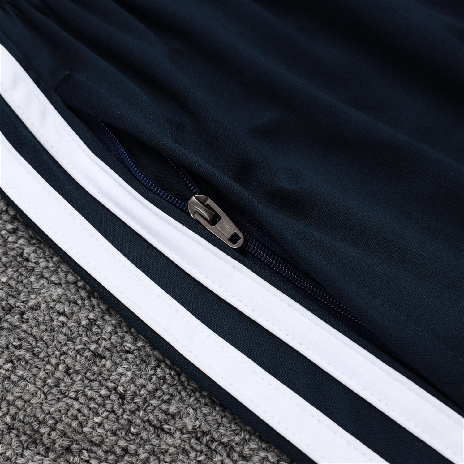 AlphaJersey-Real Madrid 25-26 Long Sleeve Training Set - Deep Blue Urban Purist Style