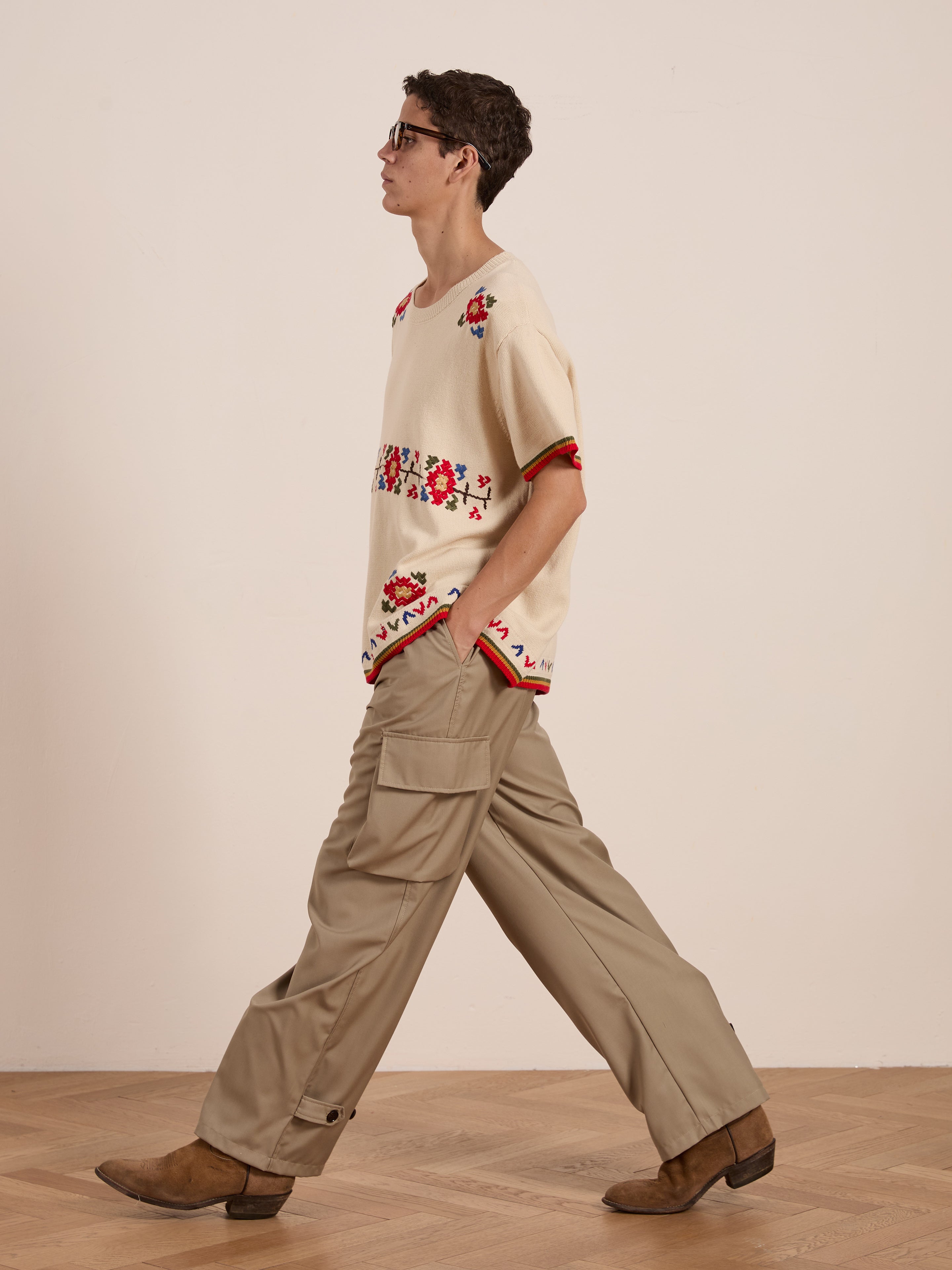 Knit Flower Petal Tee | Modern Menswear by yycbvcnbmmnbm