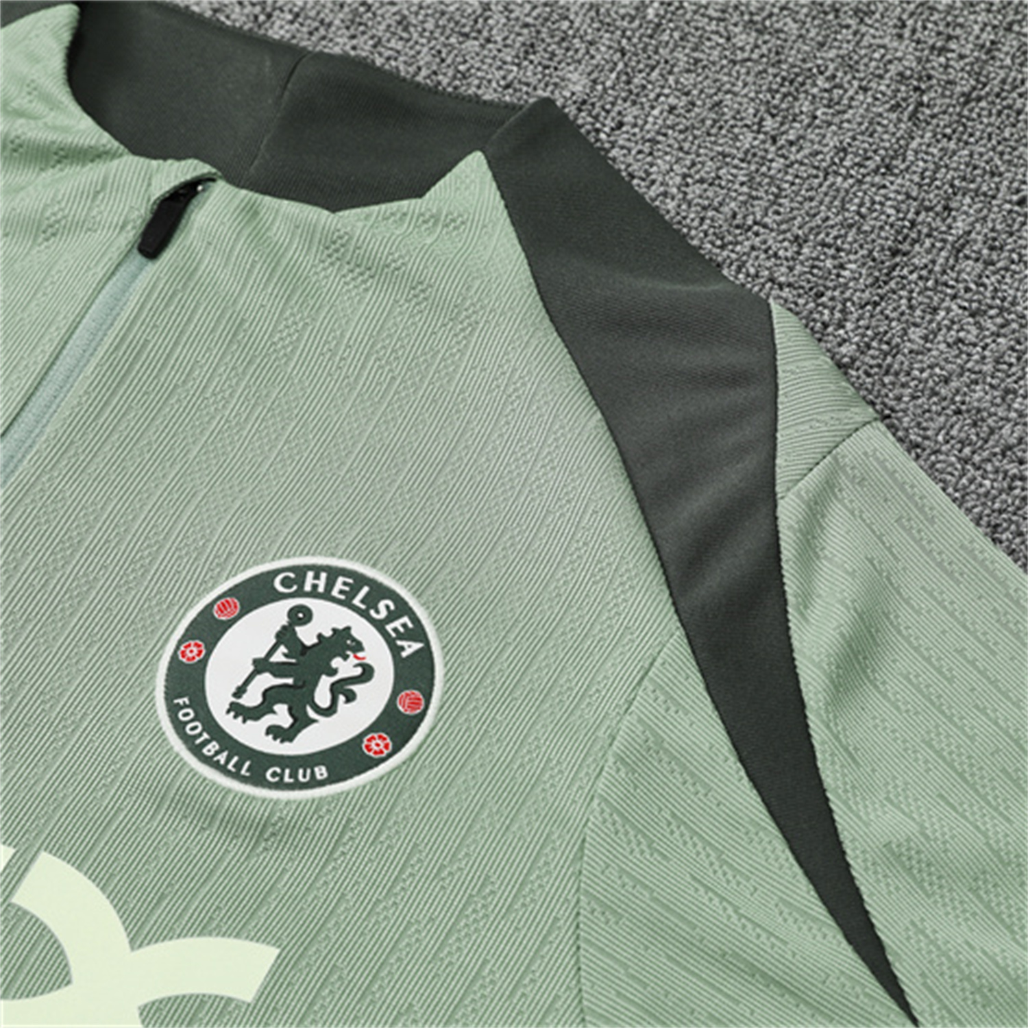 AlphaJersey-C.H.E.L.S.E.A 25-26 Kids Long Sleeve Training Set - Player Version - Light Green Top and Pants