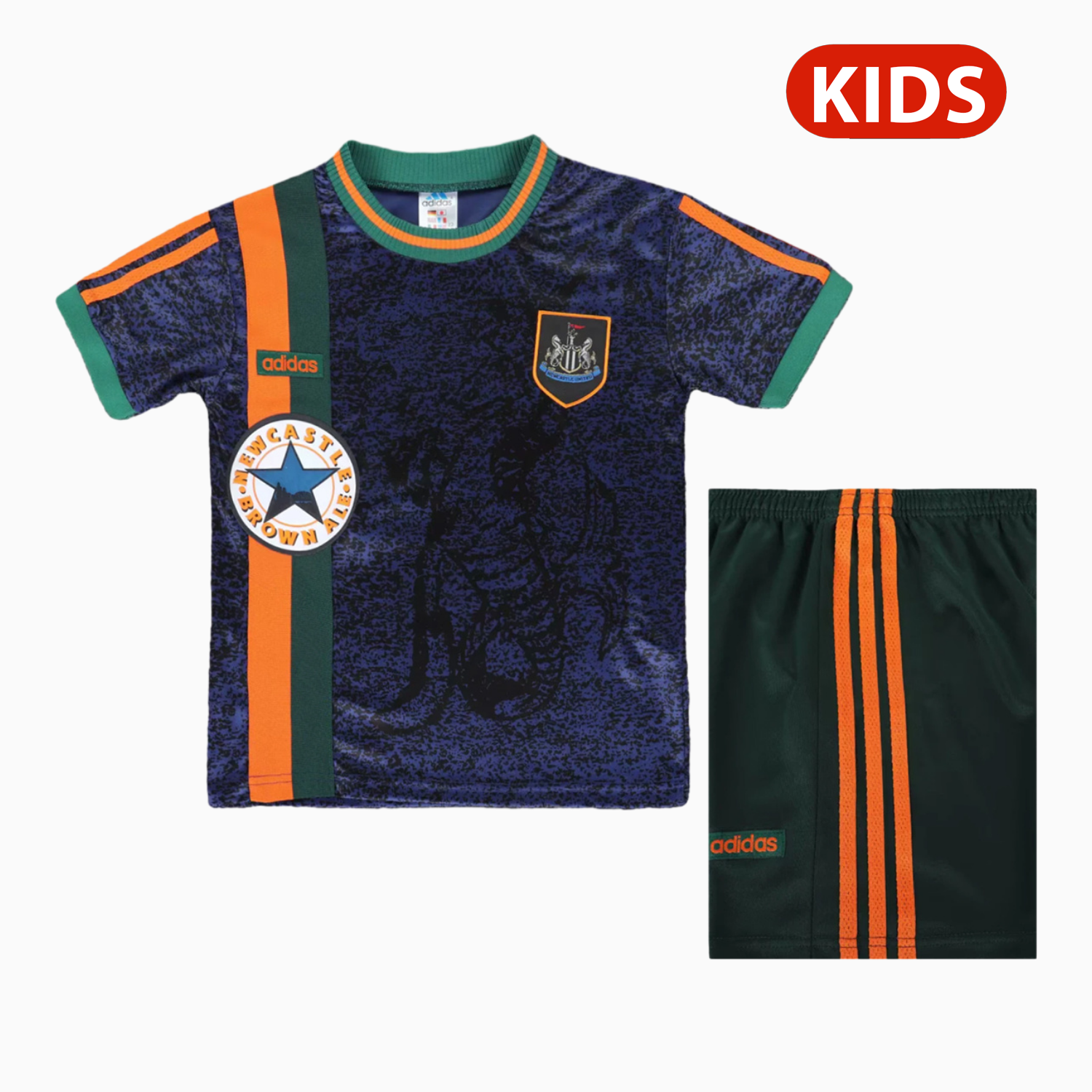 AlphaJersey-Retro Newcastle United 1997-98 Away Kids Kit