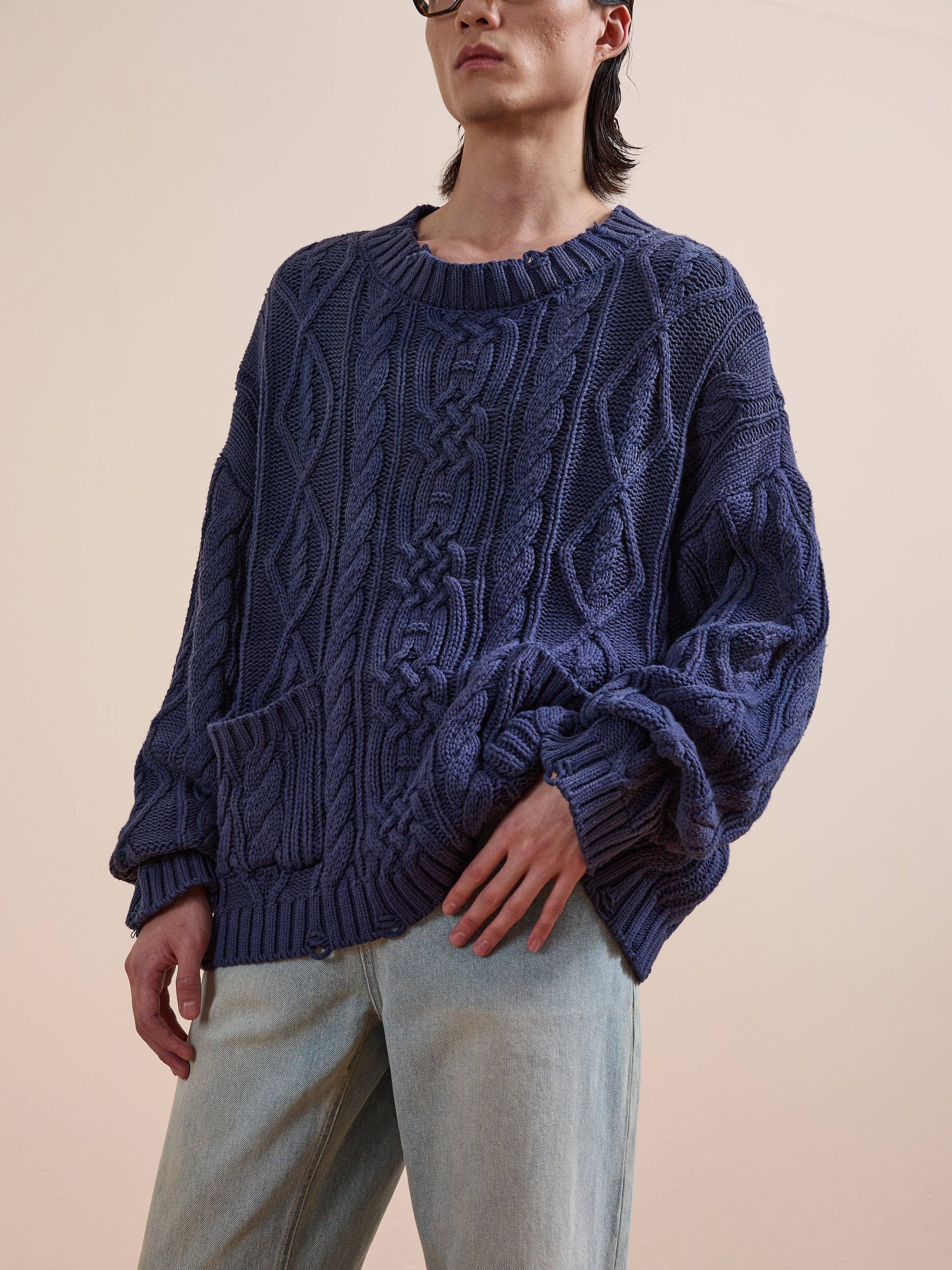 Cable Knit Pullover Sweater | Modern Menswear by yycbvcnbmmnbm