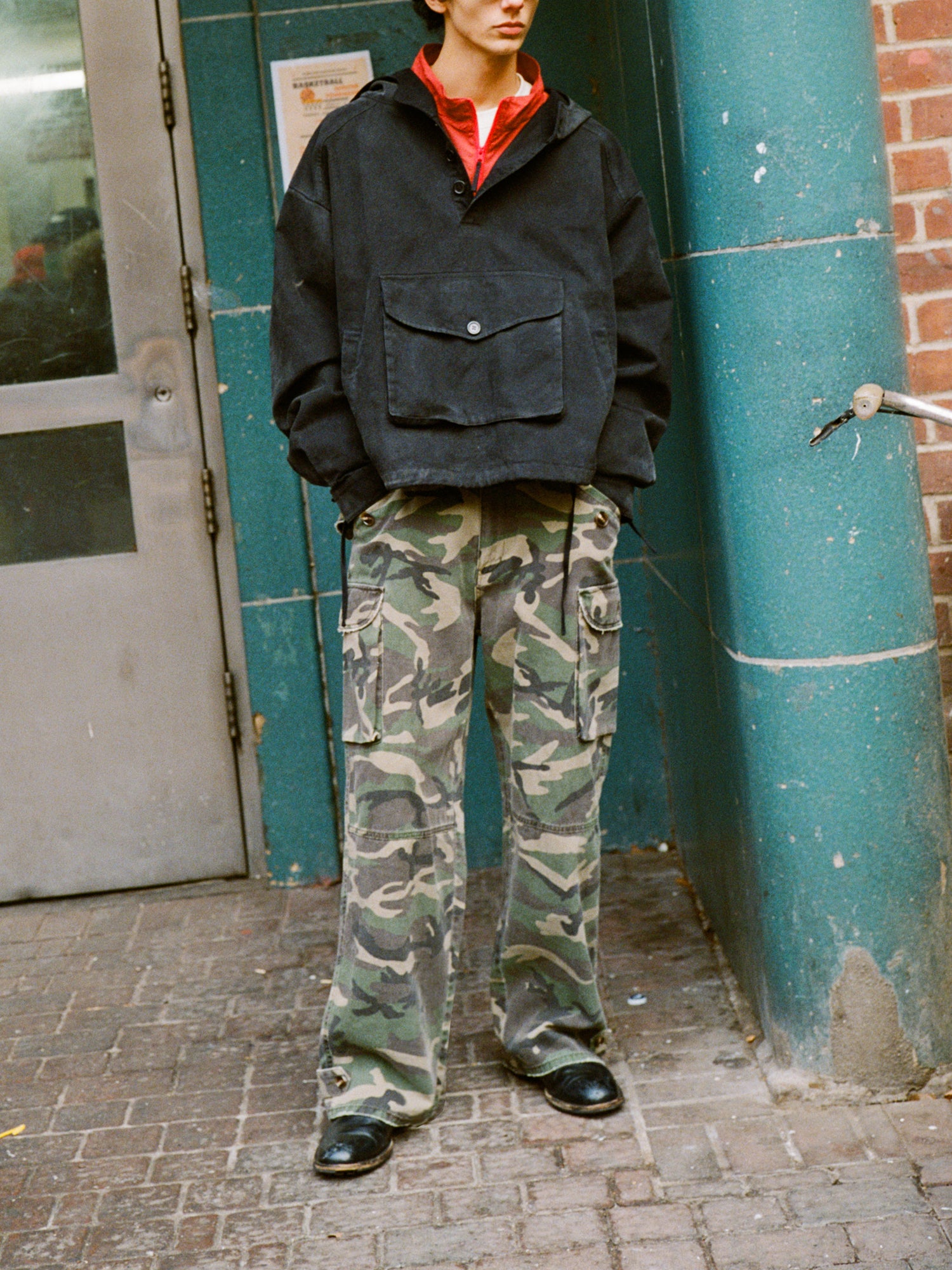 Camouflage Twill Utility Cargo Pants | Modern Menswear by yycbvcnbmmnbm