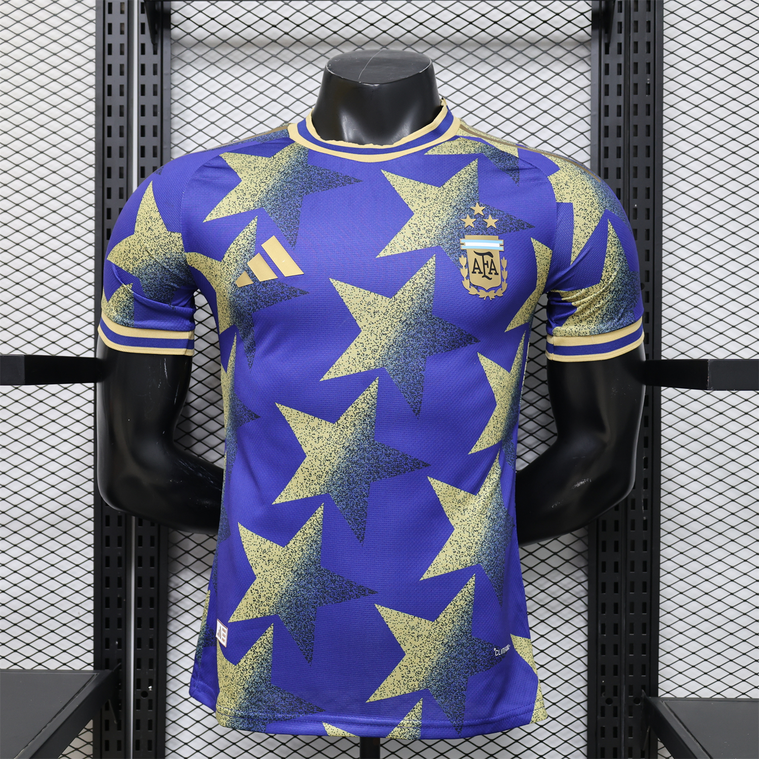 AlphaJersey-Argentina 2026 Yellow Stars Purple Special Jersey - Player Version