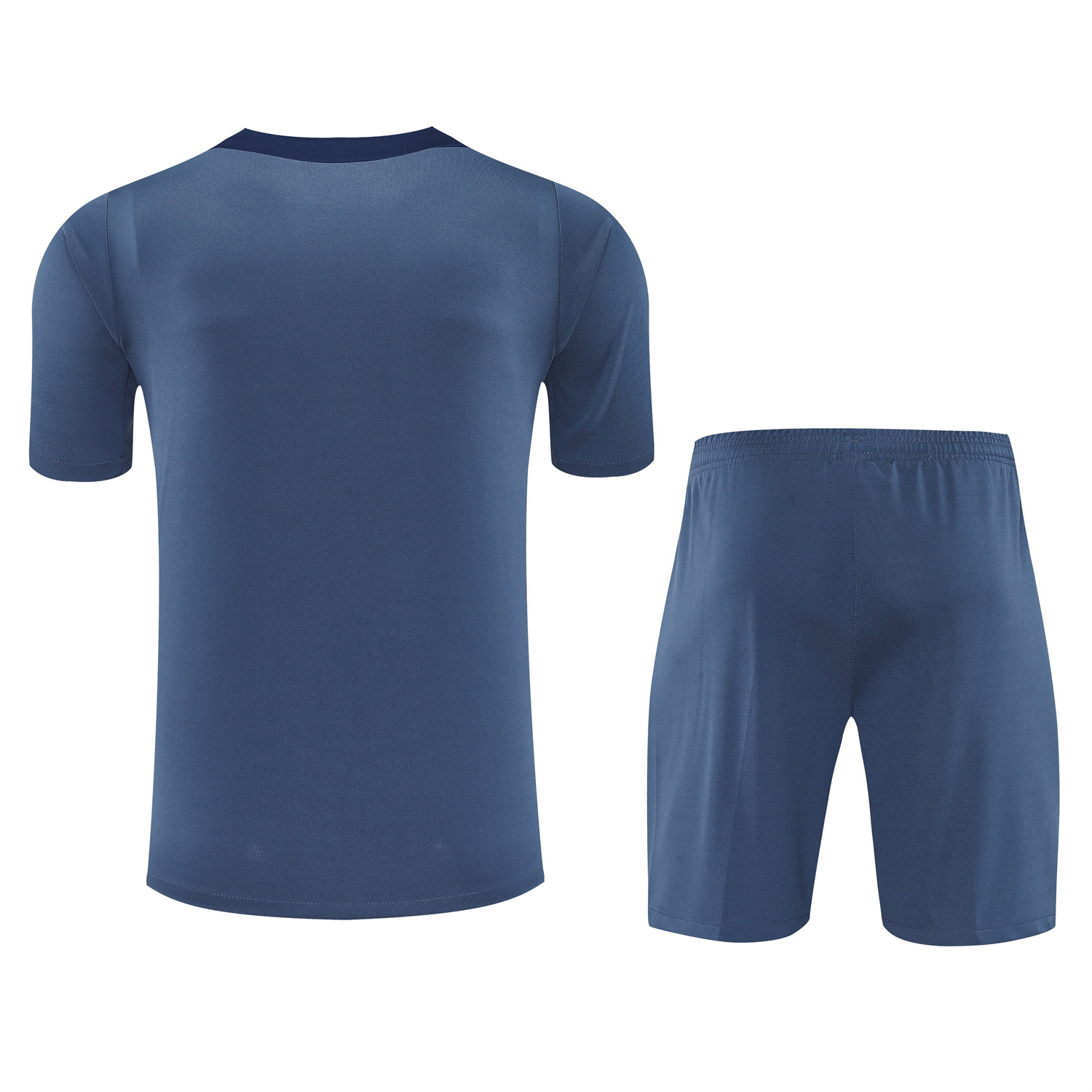 AlphaJersey-Paris Saint-Germain PSG 25-26 Short-Sleeve Training Set - Deep Blue Top & Deep Blue Shorts