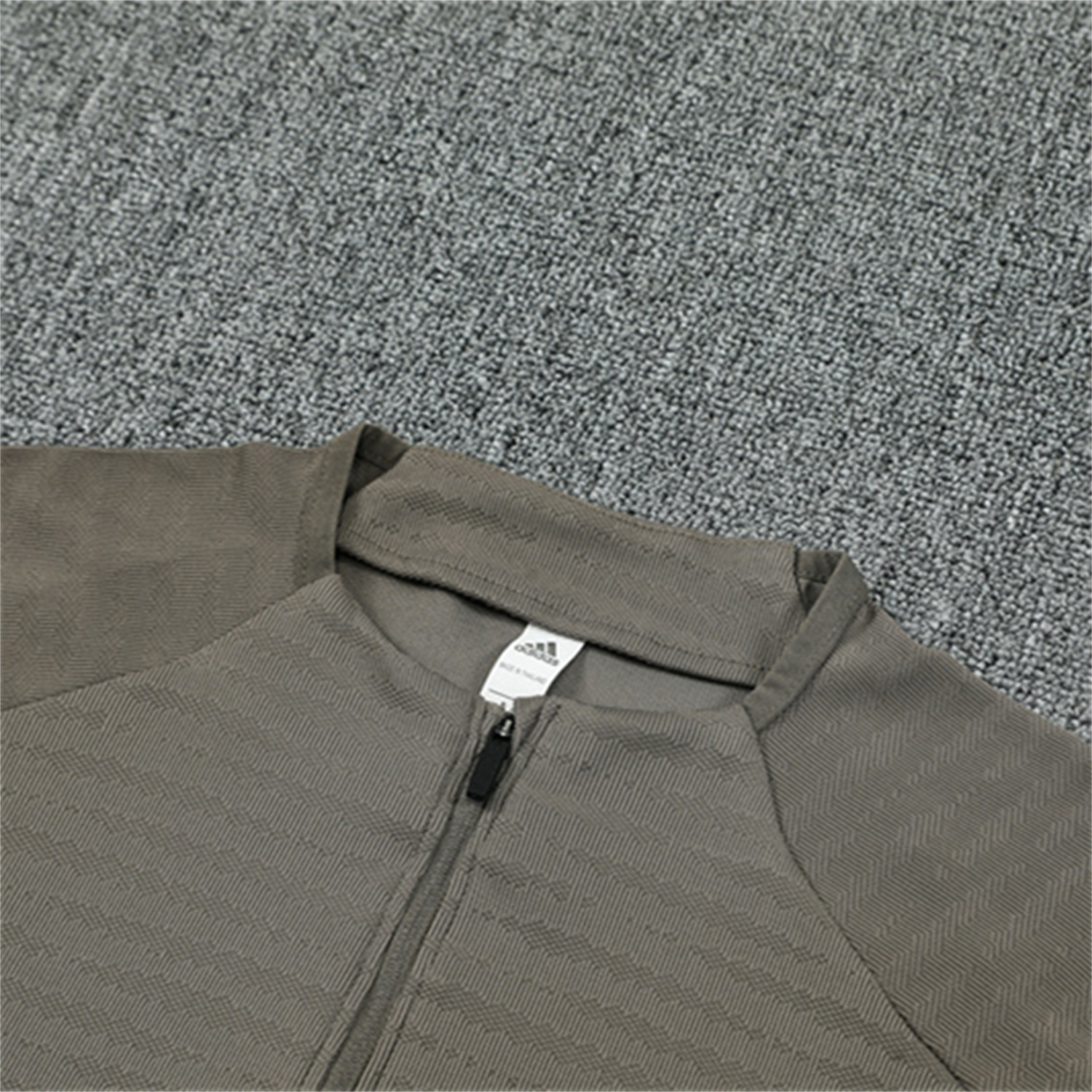 AlphaJersey-Real Madrid 25-26 Kids Long Sleeve Training Set - Player Version - Khaki Top and Khaki Pants